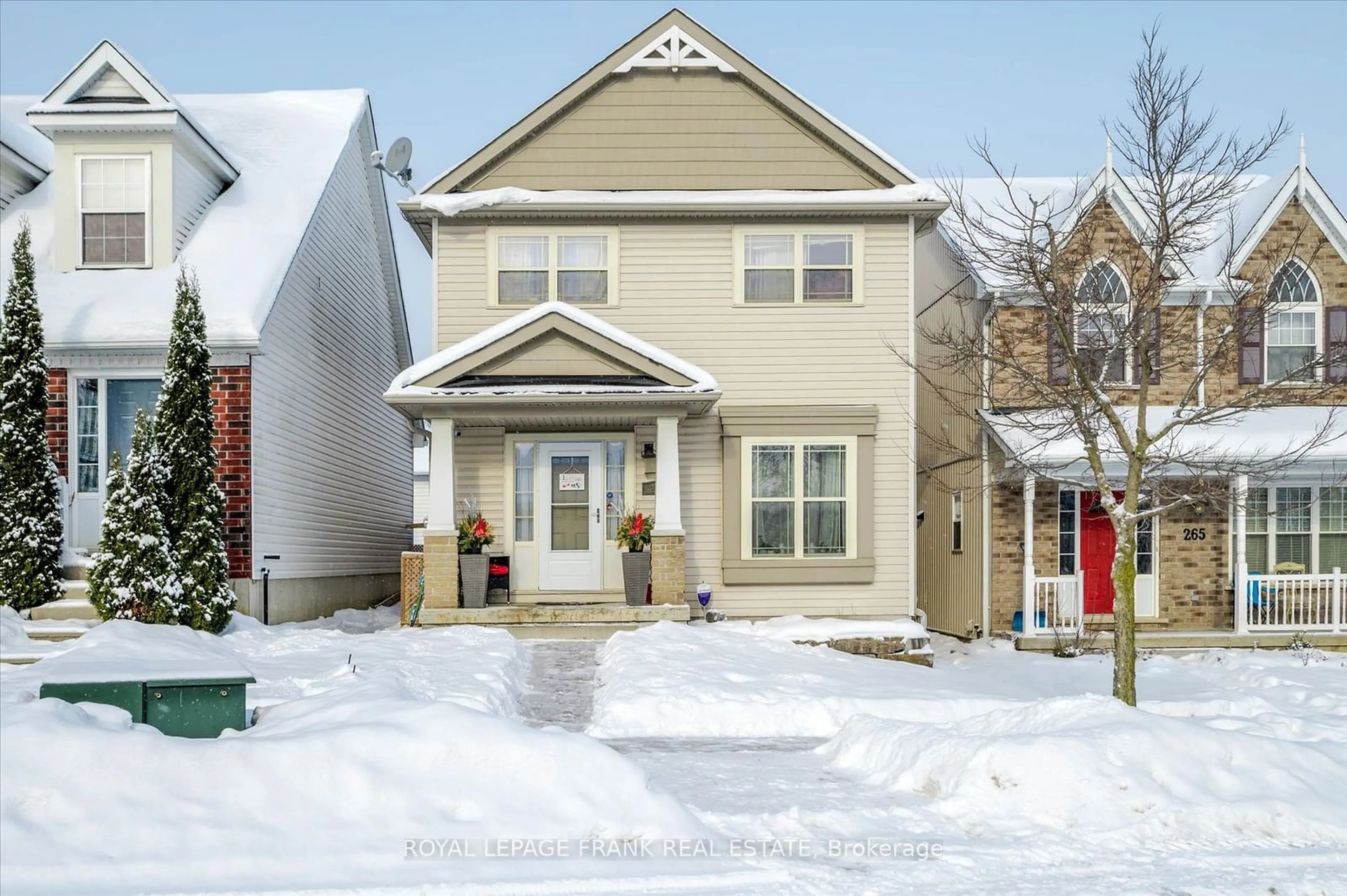 Home with vinyl exterior material, street for 263 Bowen Dr, Peterborough Ontario K9H 0B8