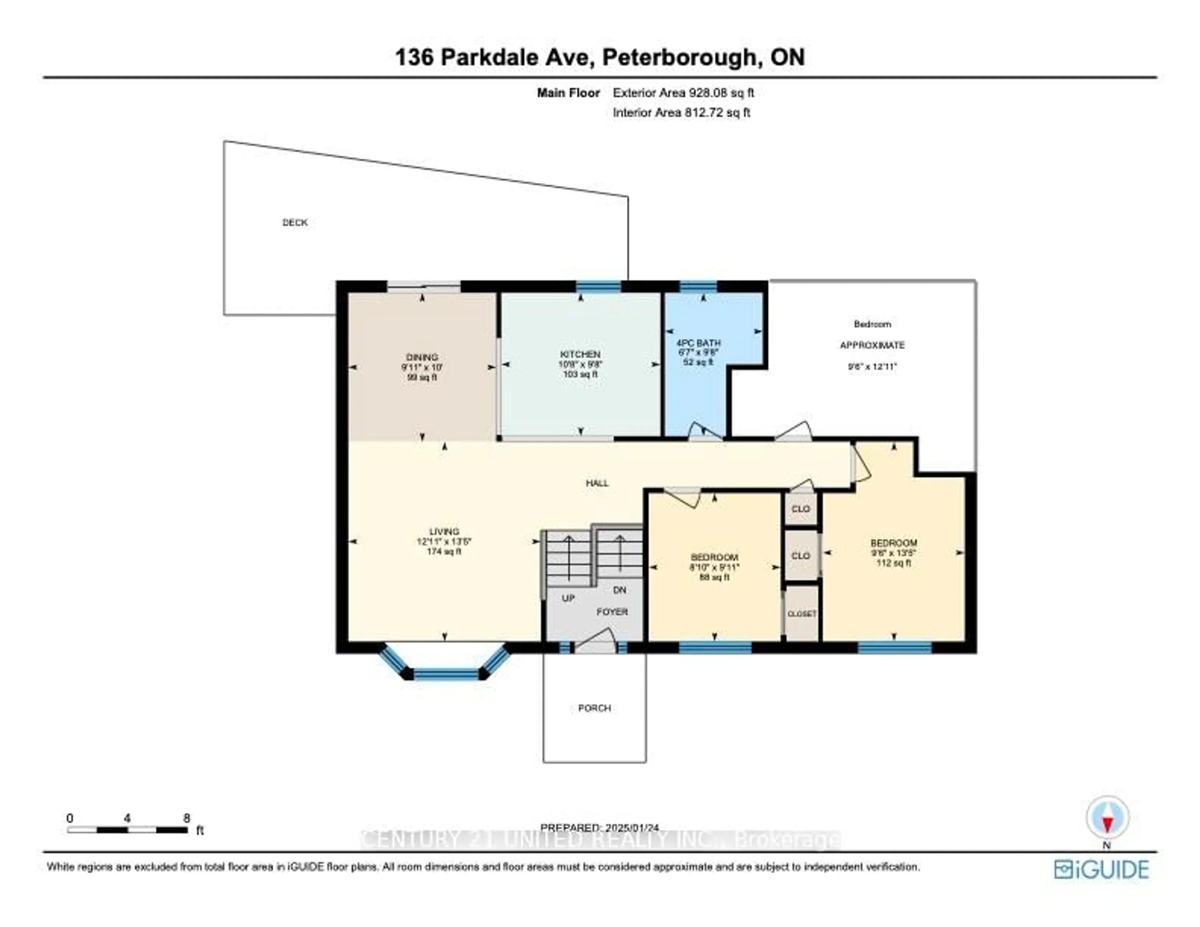 Floor plan for 136 Parkdale Ave, Peterborough Ontario K9L 1K4