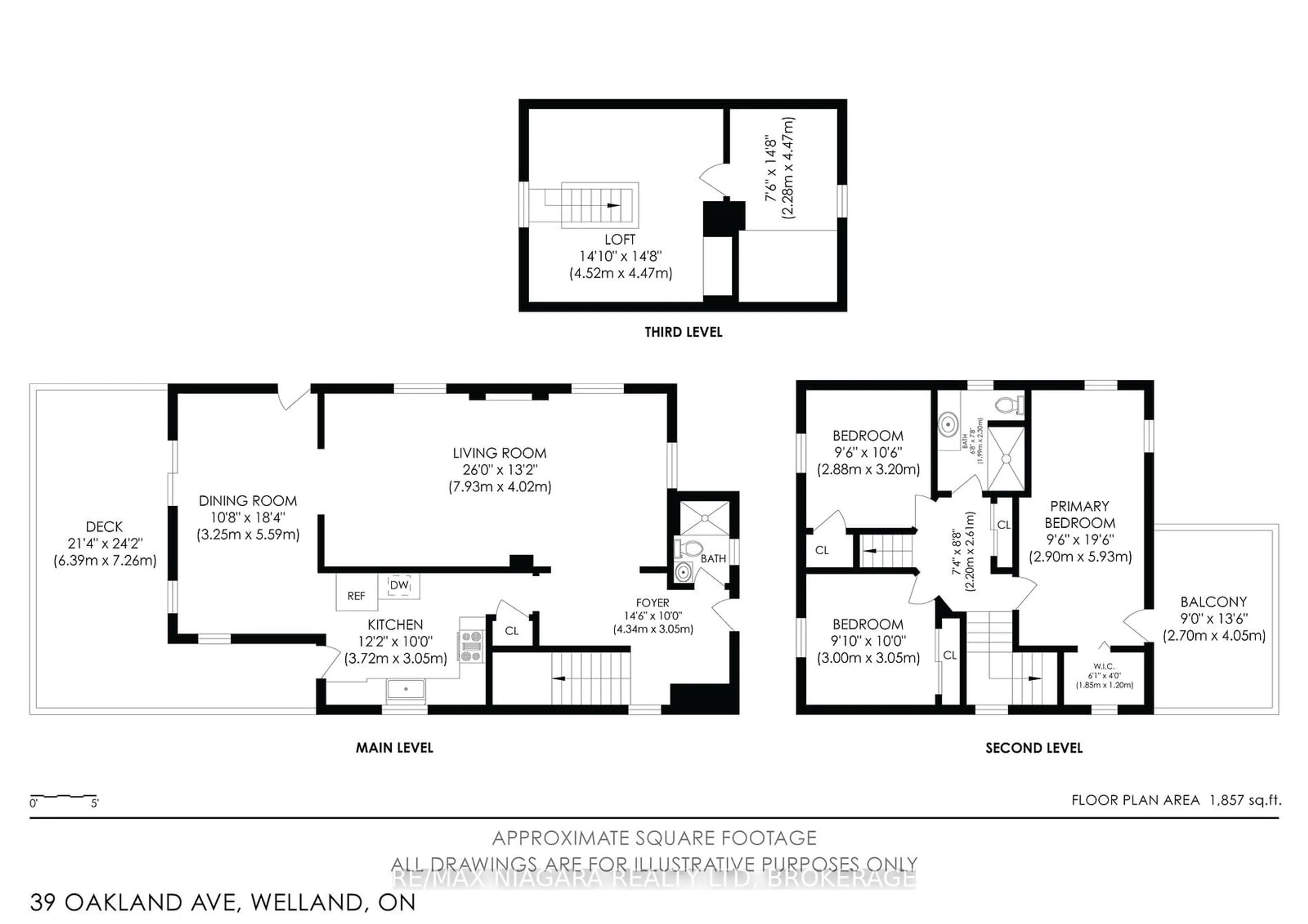 Floor plan for 39 Oakland Ave, Welland Ontario L3C 2B8