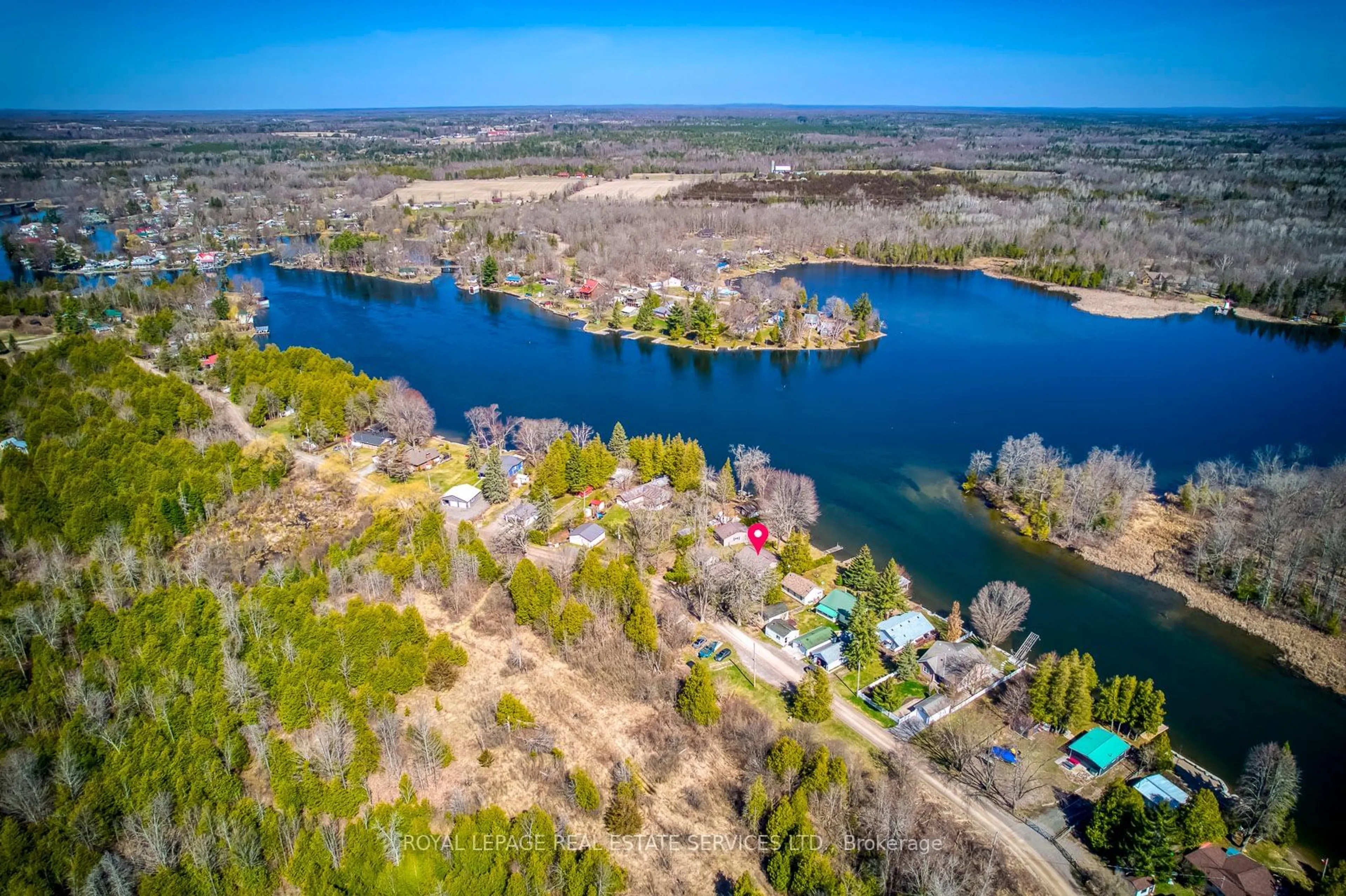 A pic from outside/outdoor area/front of a property/back of a property/a pic from drone, water/lake/river/ocean view for 198 Centennial Lane, Trent Hills Ontario K0L 2Z0