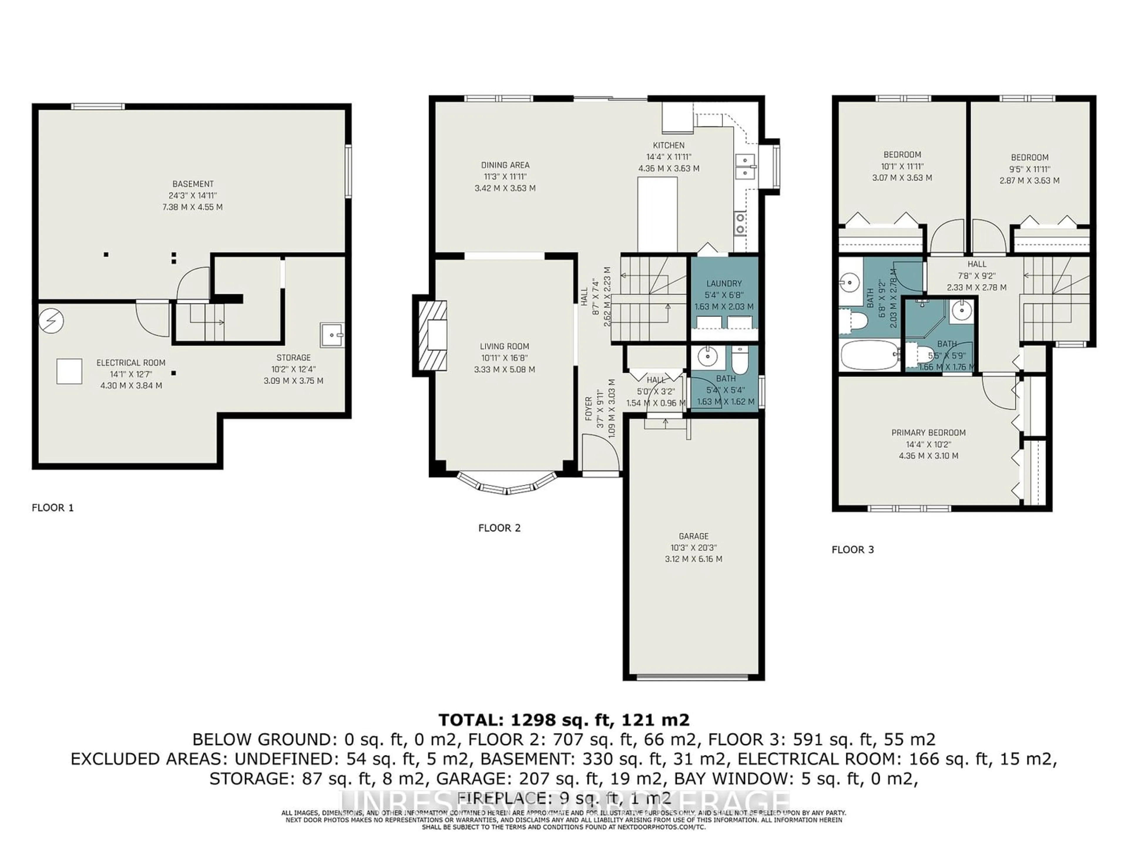 Floor plan for 1453 Eastcliffe Way, Cyrville - Carson Grove - Pineview Ontario K1B 5H6