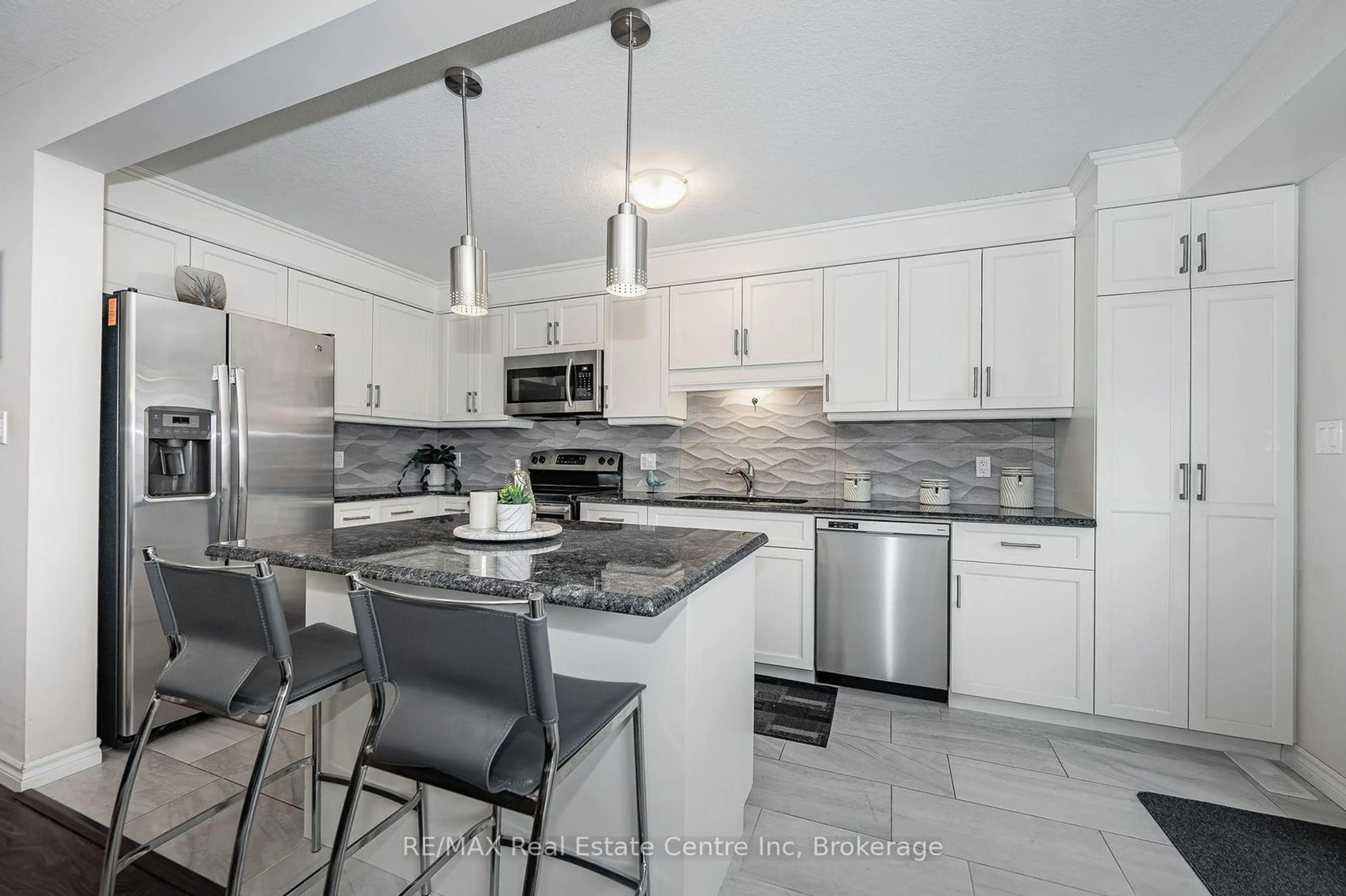 Open concept kitchen, ceramic/tile floor for 42 Jeffrey Dr, Guelph Ontario N1E 0M4