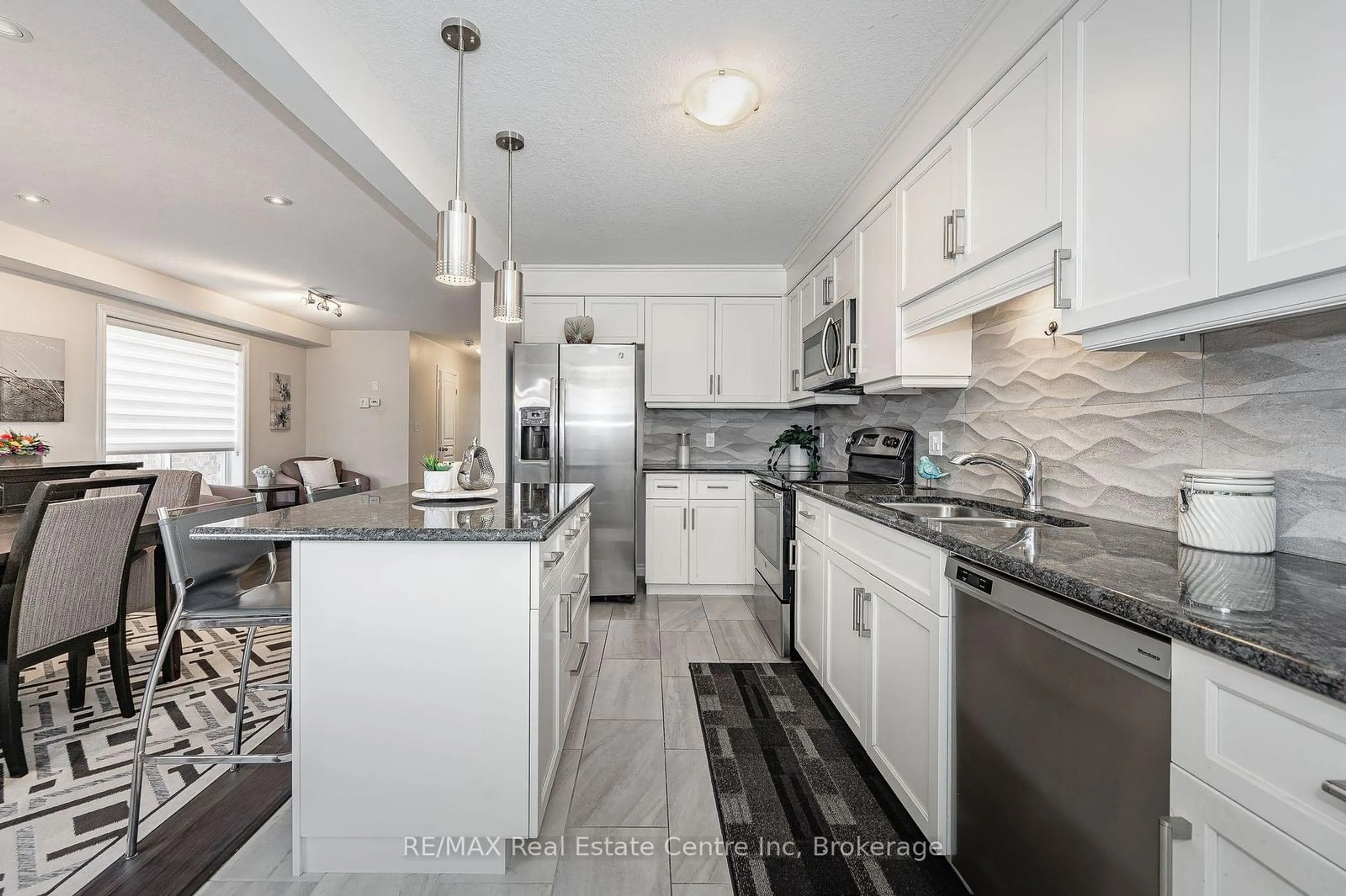 Open concept kitchen, ceramic/tile floor for 42 Jeffrey Dr, Guelph Ontario N1E 0M4