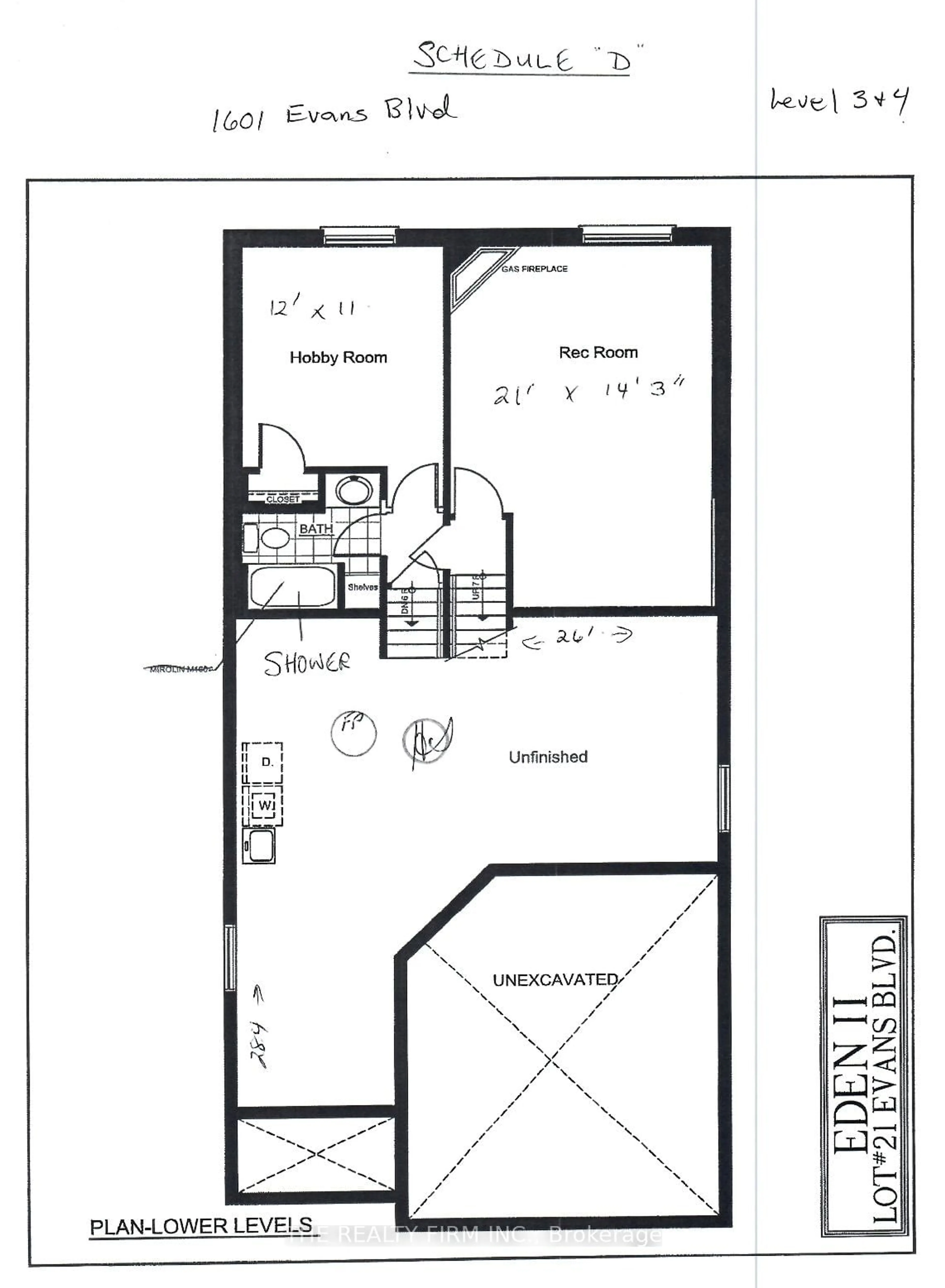 Floor plan for 1601 Evans Blvd, London Ontario N6M 0A9