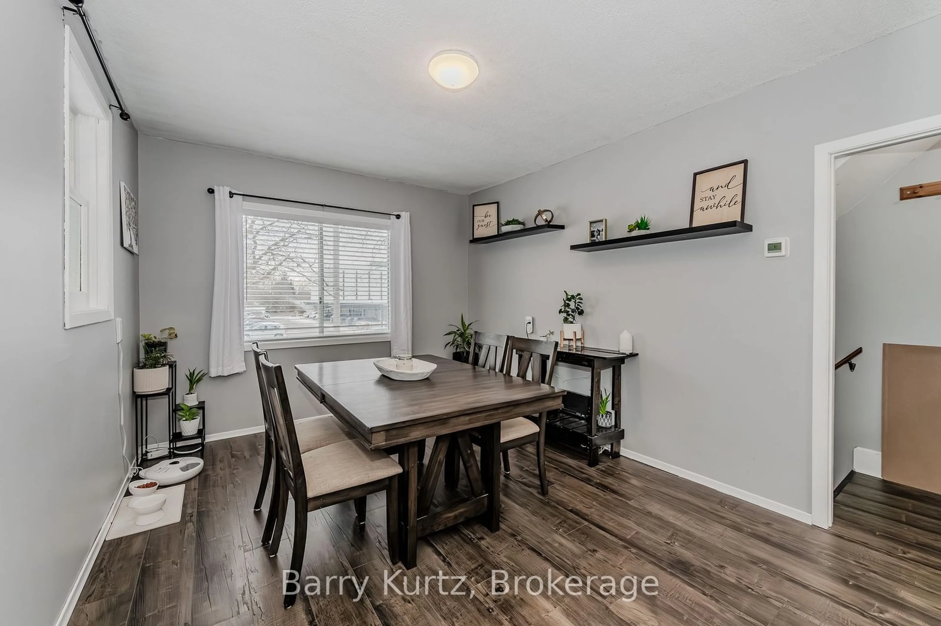 Dining room, wood/laminate floor for 135 Division St, Guelph Ontario N1H 1R7