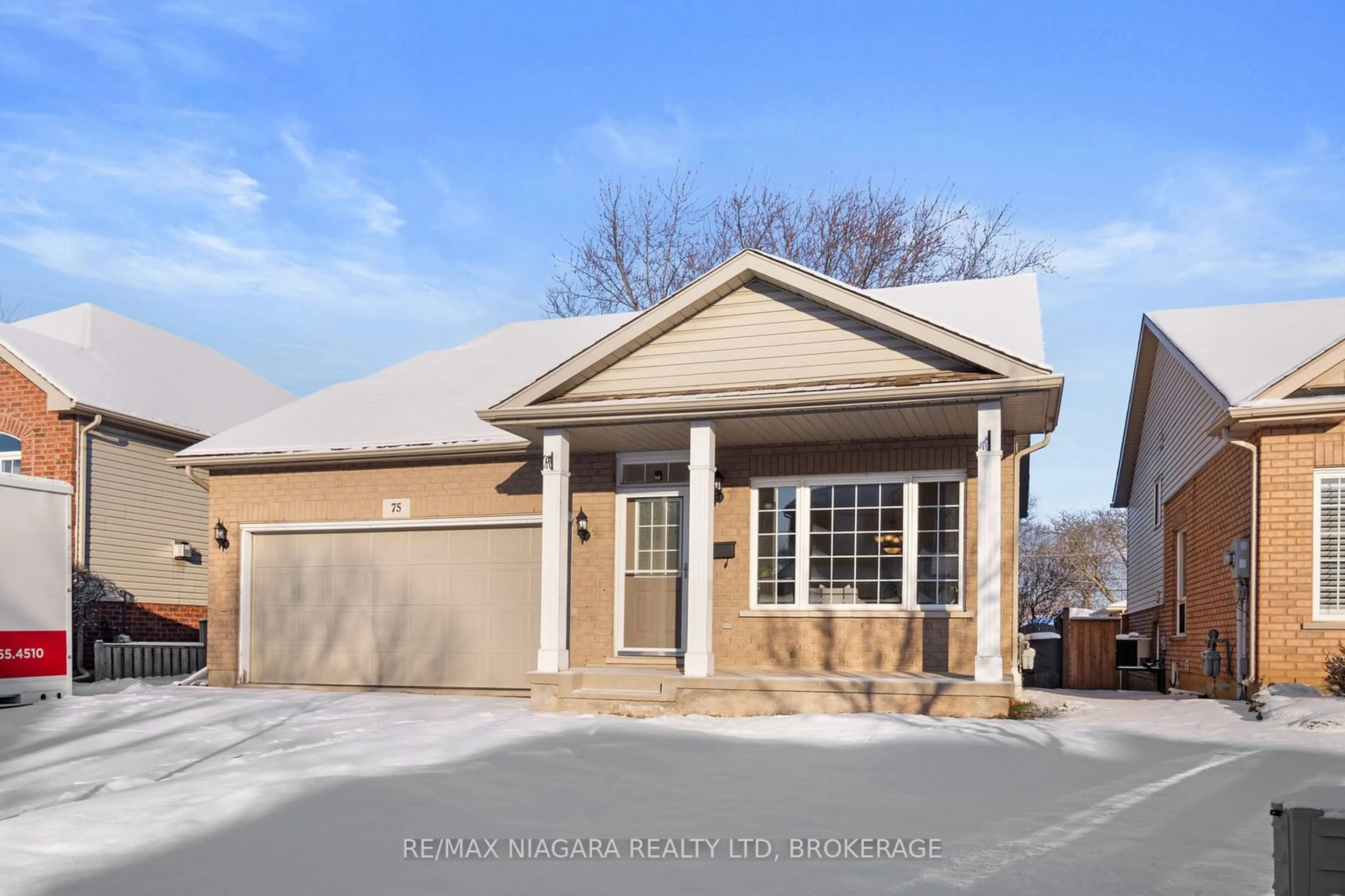 Home with brick exterior material, street for 75 MCBRIDE Dr, St. Catharines Ontario L2S 3Z3