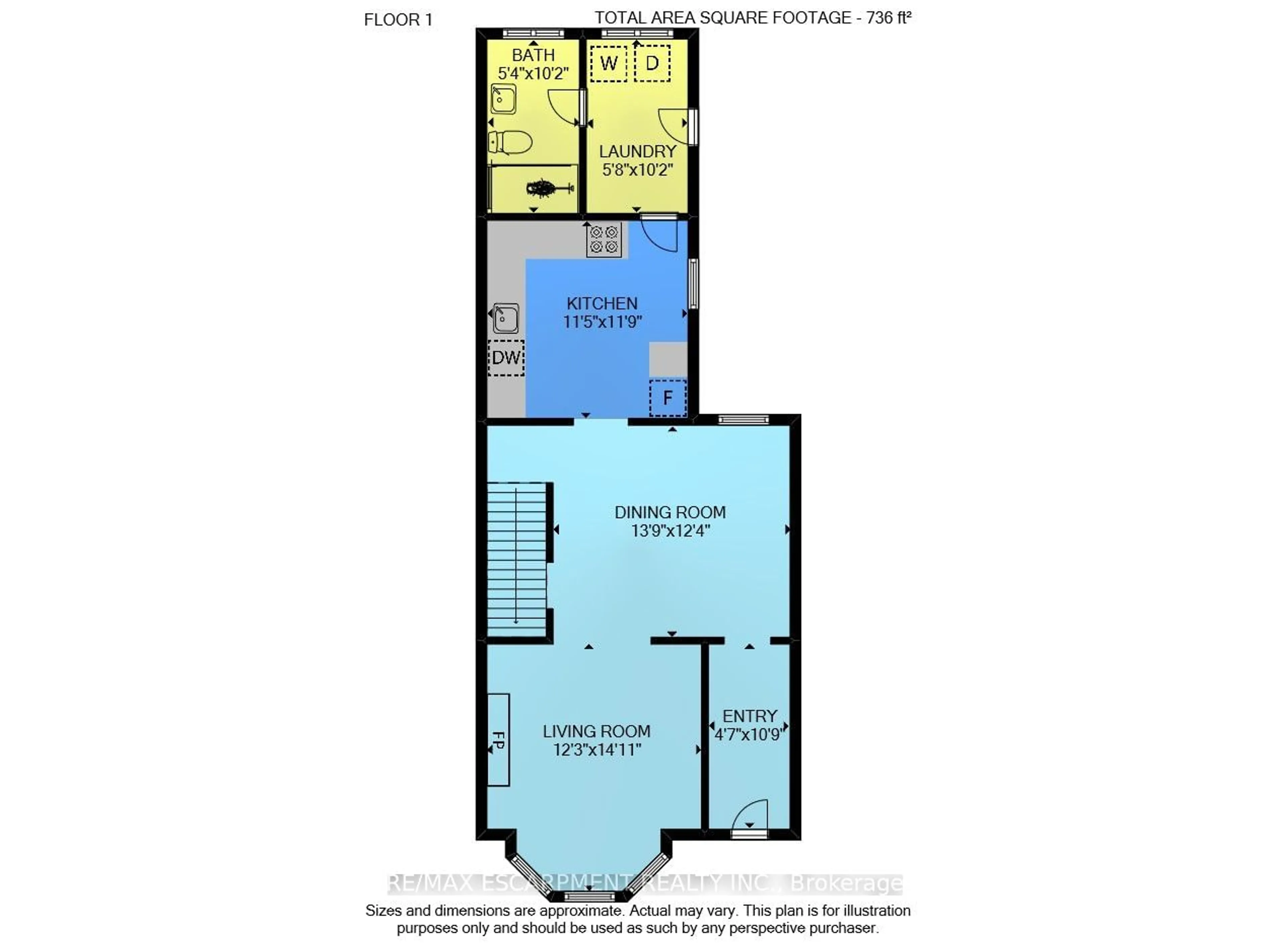 Floor plan for 214 East Ave, Hamilton Ontario L8L 5J3