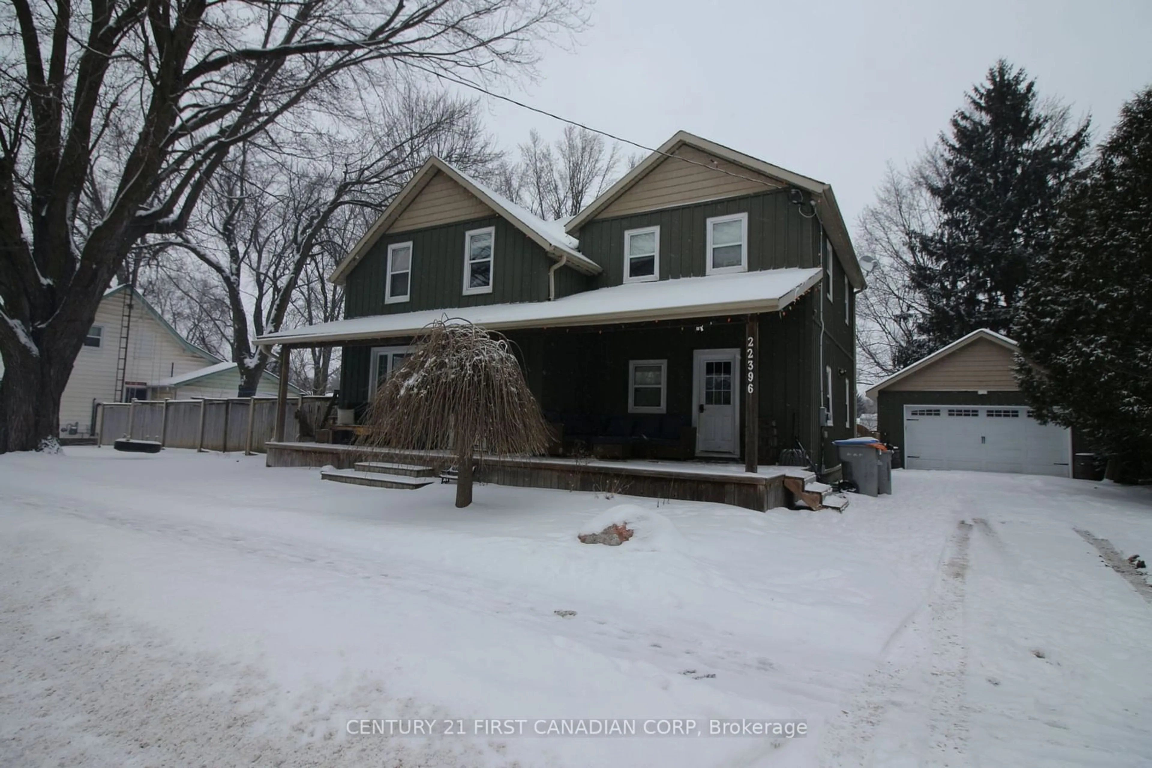 A pic from outside/outdoor area/front of a property/back of a property/a pic from drone, street for 22396 Adelaide Rd, Strathroy-Caradoc Ontario N0L 1W0