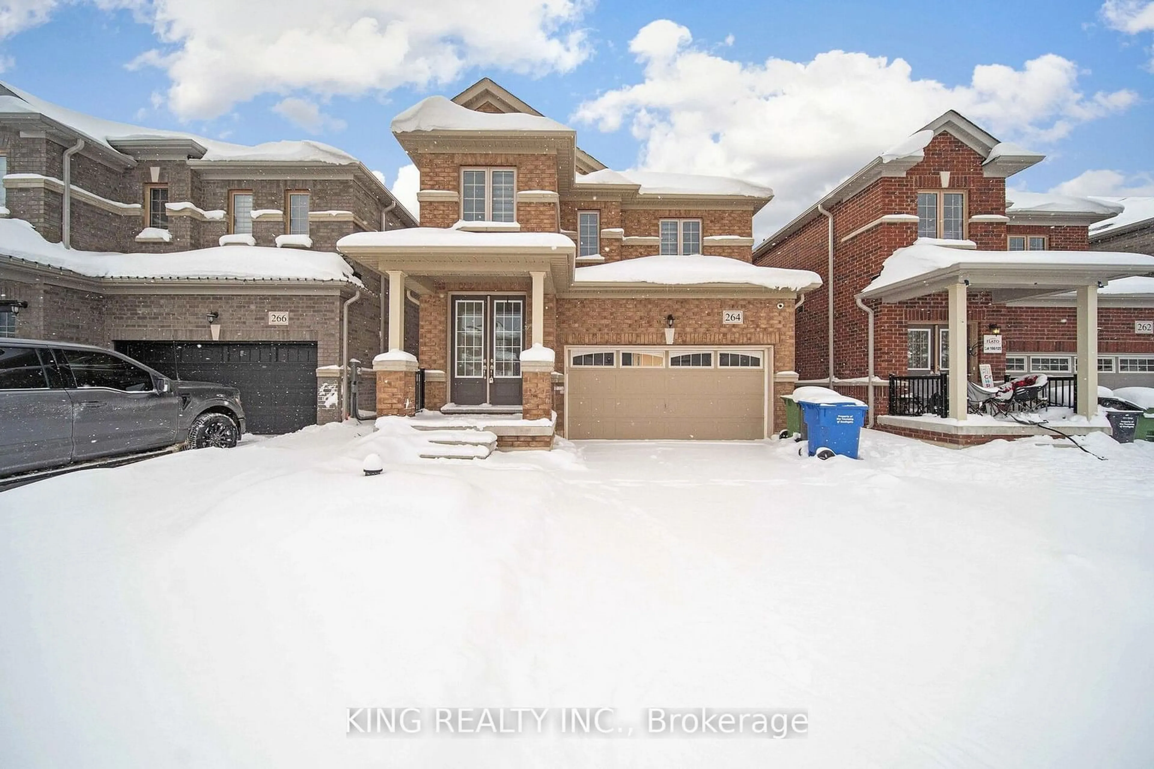 A pic from outside/outdoor area/front of a property/back of a property/a pic from drone, street for 264 Russell St, Southgate Ontario N0C 1B0