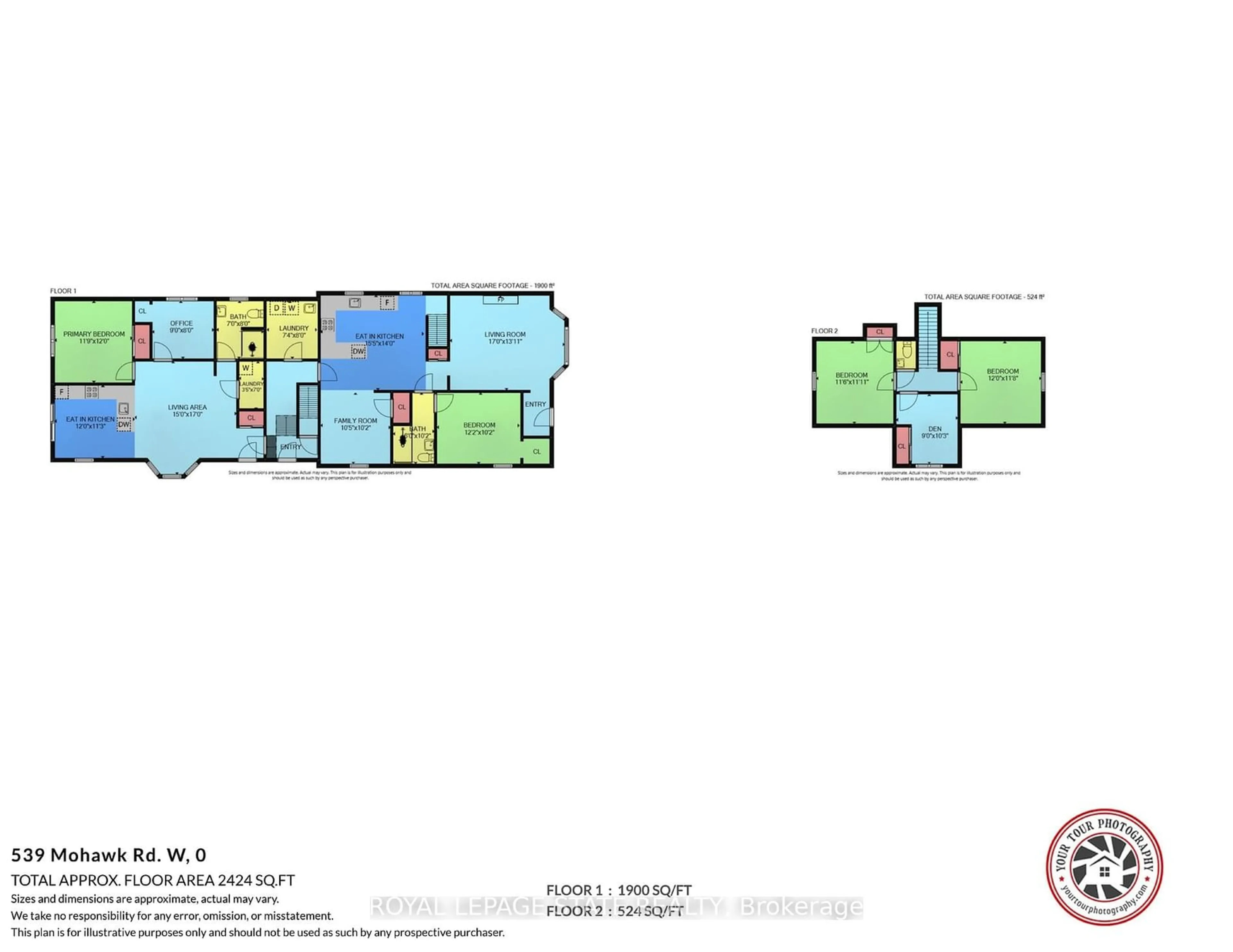 Floor plan for 539 Mohawk Rd, Hamilton Ontario L9C 1X5