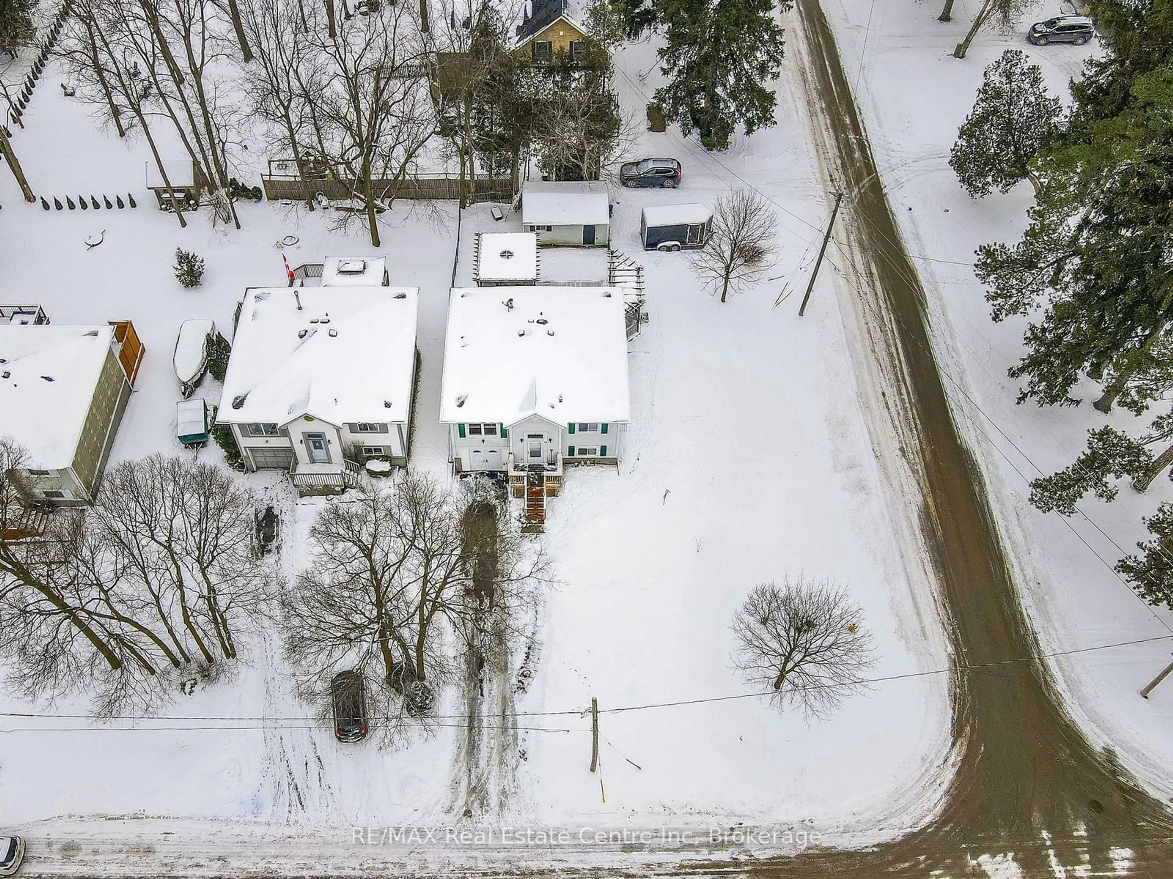 A pic from outside/outdoor area/front of a property/back of a property/a pic from drone, street for 56 Fennell St, Blandford-Blenheim Ontario N0J 1S0