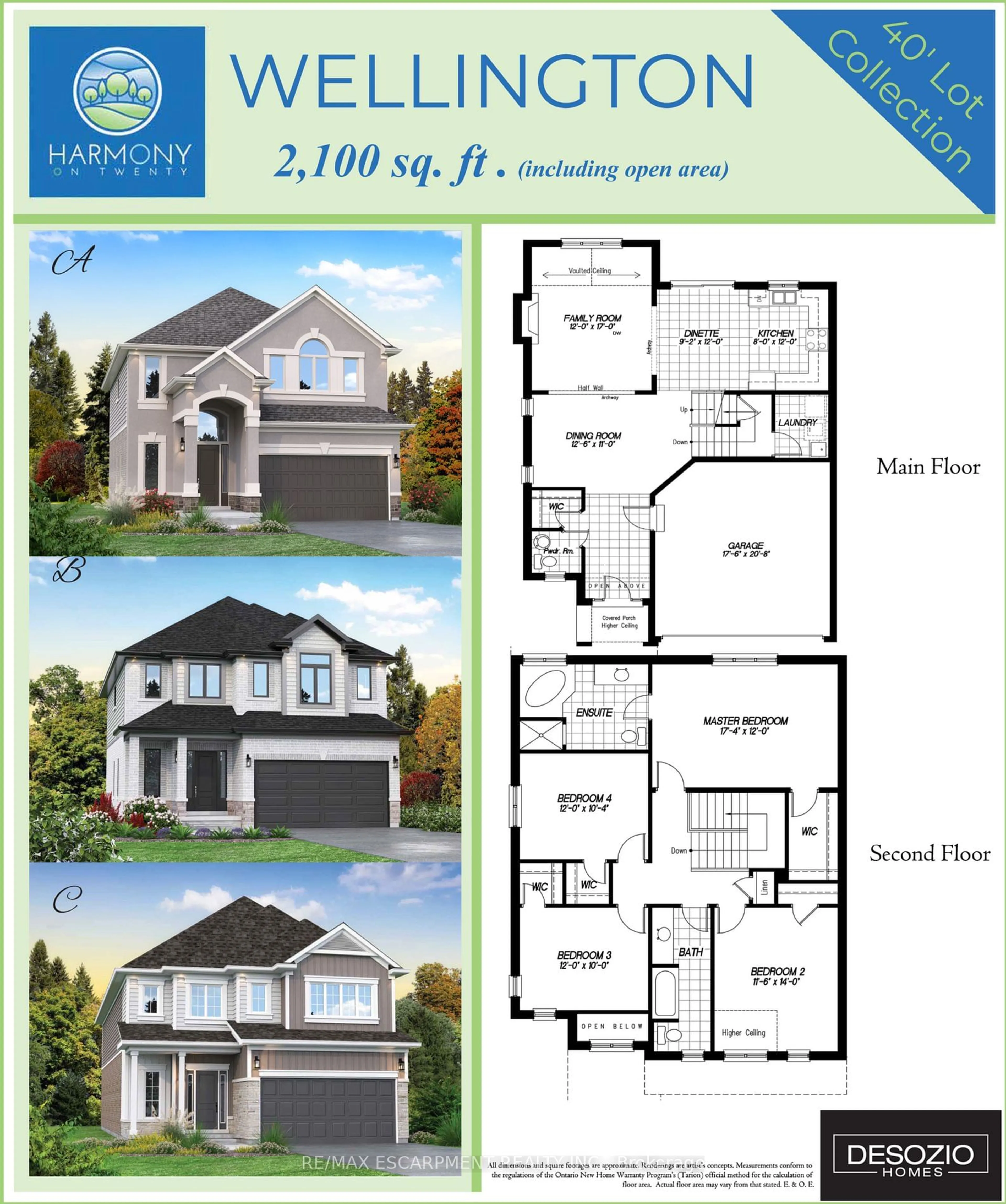 Floor plan for LOT 16 Kellogg Ave, Hamilton Ontario L0R 1W0