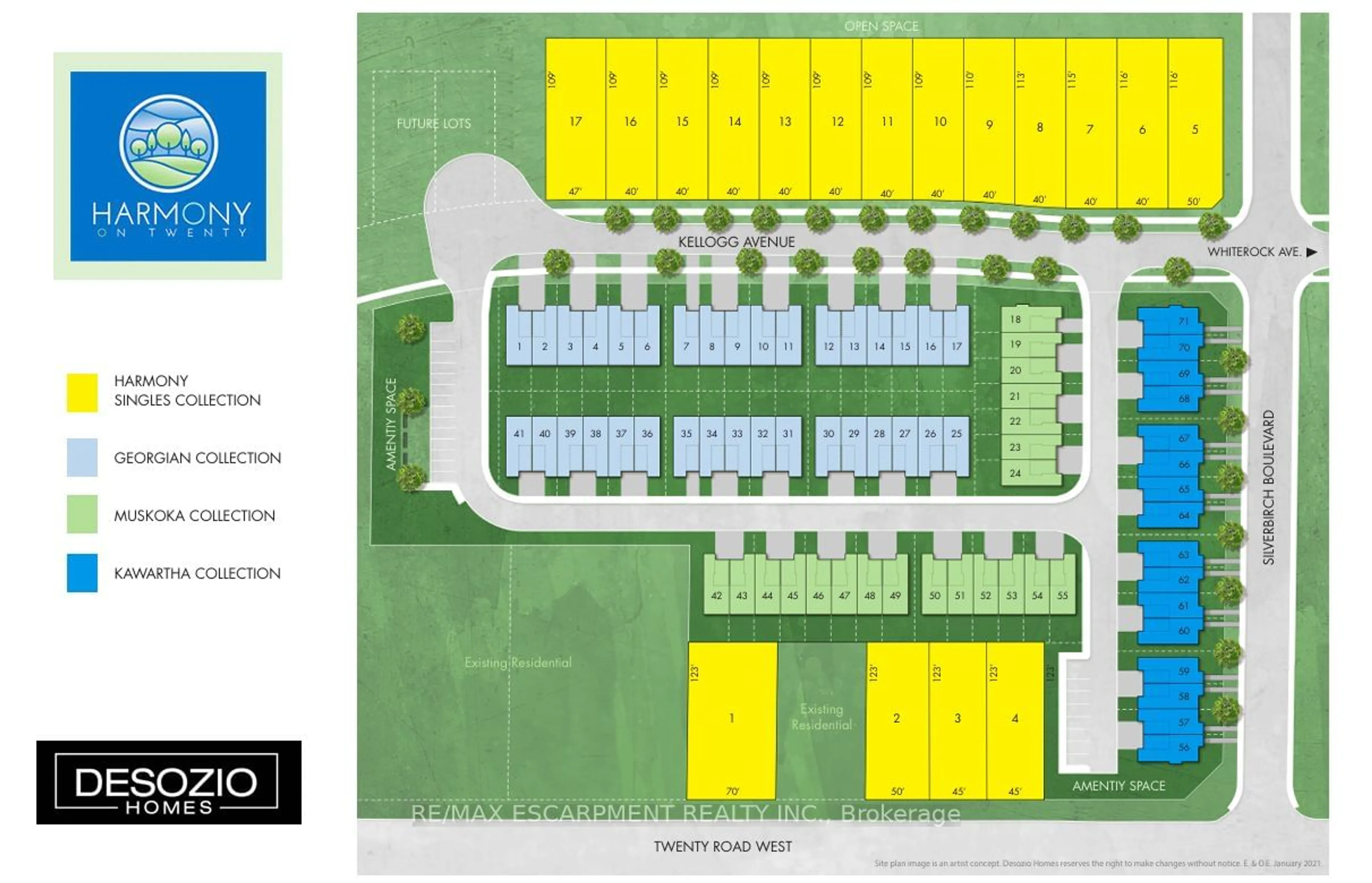 Floor plan for LOT 16 Kellogg Ave, Hamilton Ontario L0R 1W0