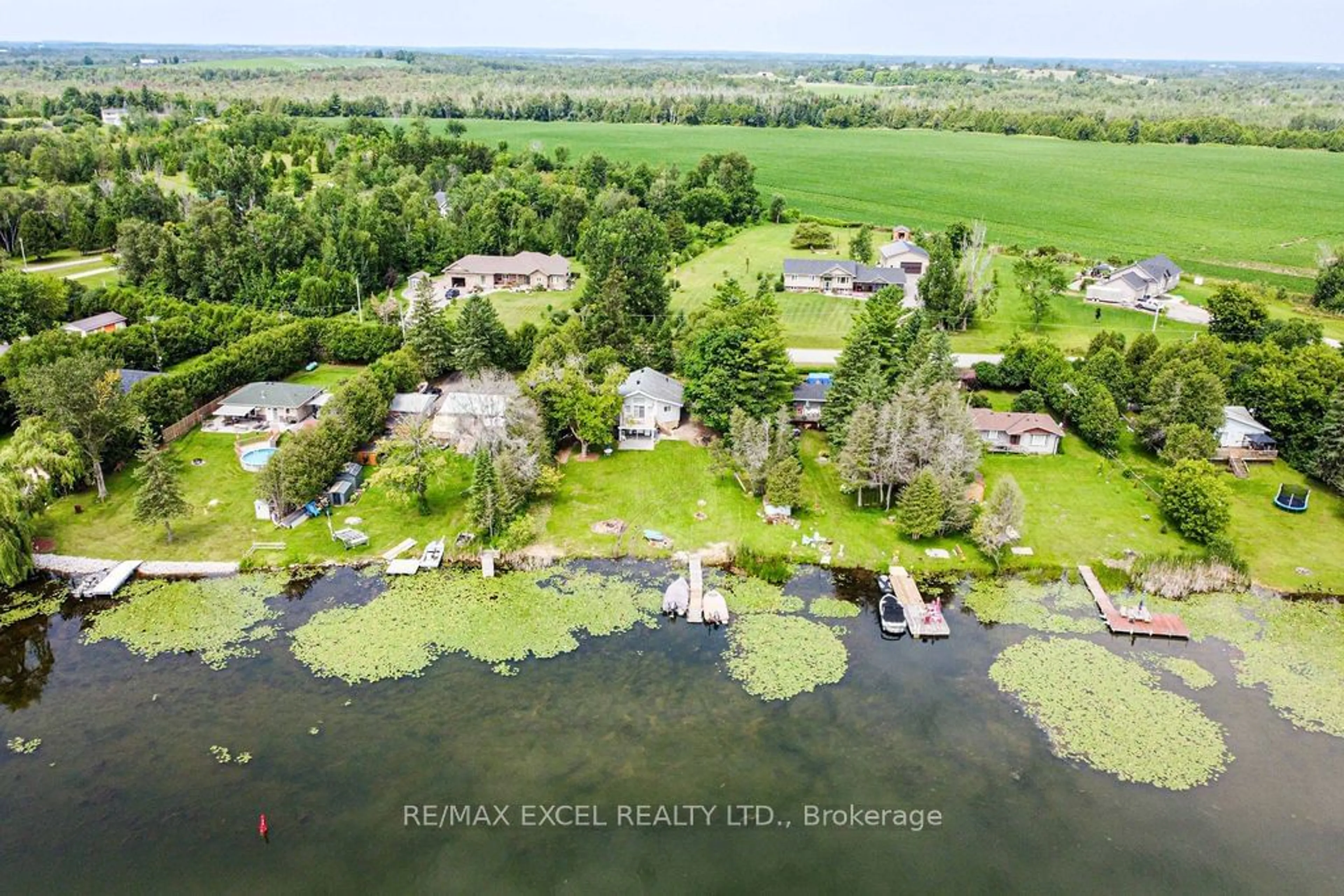 A pic from outside/outdoor area/front of a property/back of a property/a pic from drone, water/lake/river/ocean view for 234 O'reilly Lane, Kawartha Lakes Ontario K0M 2C0