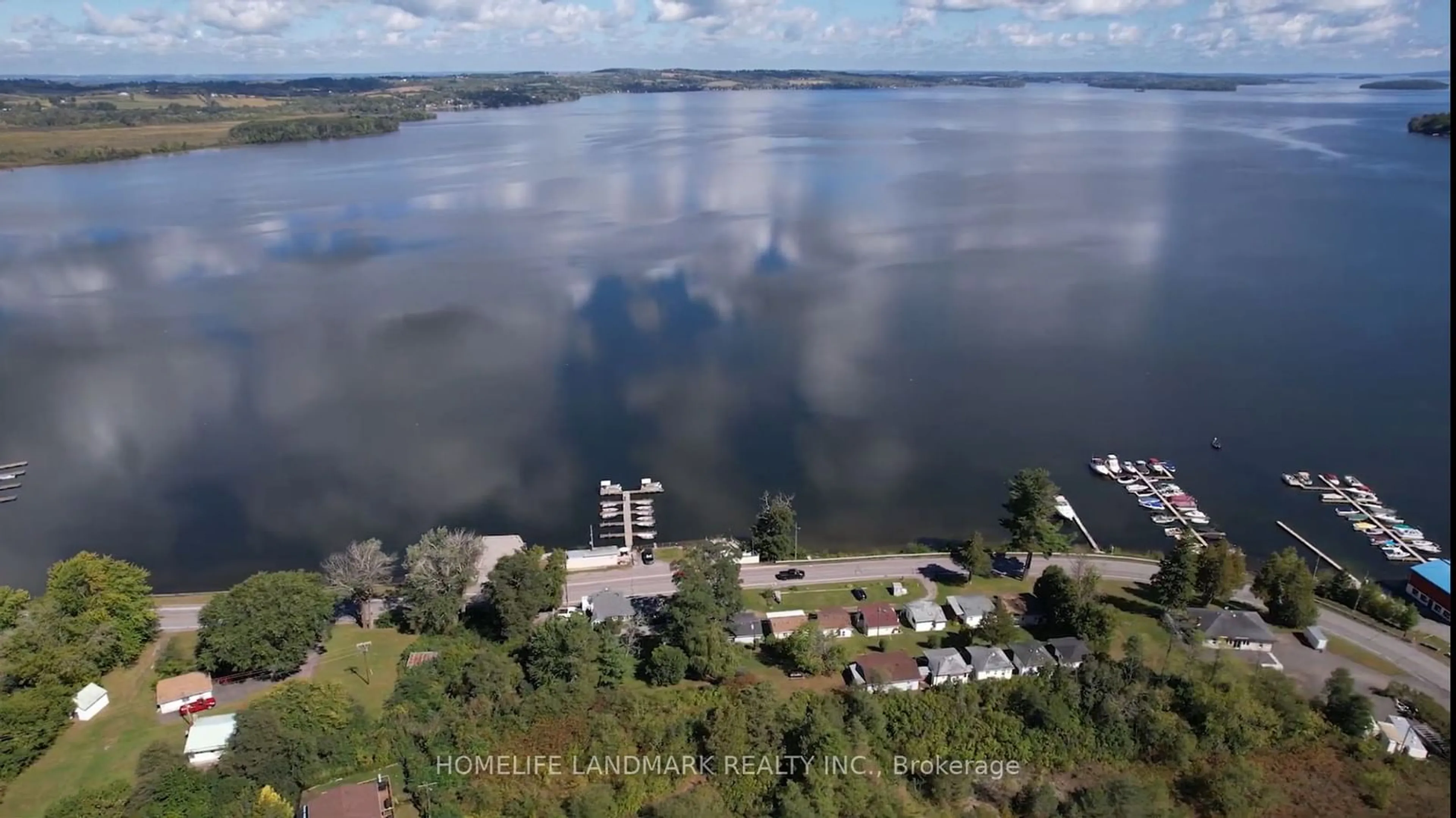 A pic from outside/outdoor area/front of a property/back of a property/a pic from drone, water/lake/river/ocean view for 5026 Rice Lake Dr, Hamilton Township Ontario K0L 1E0