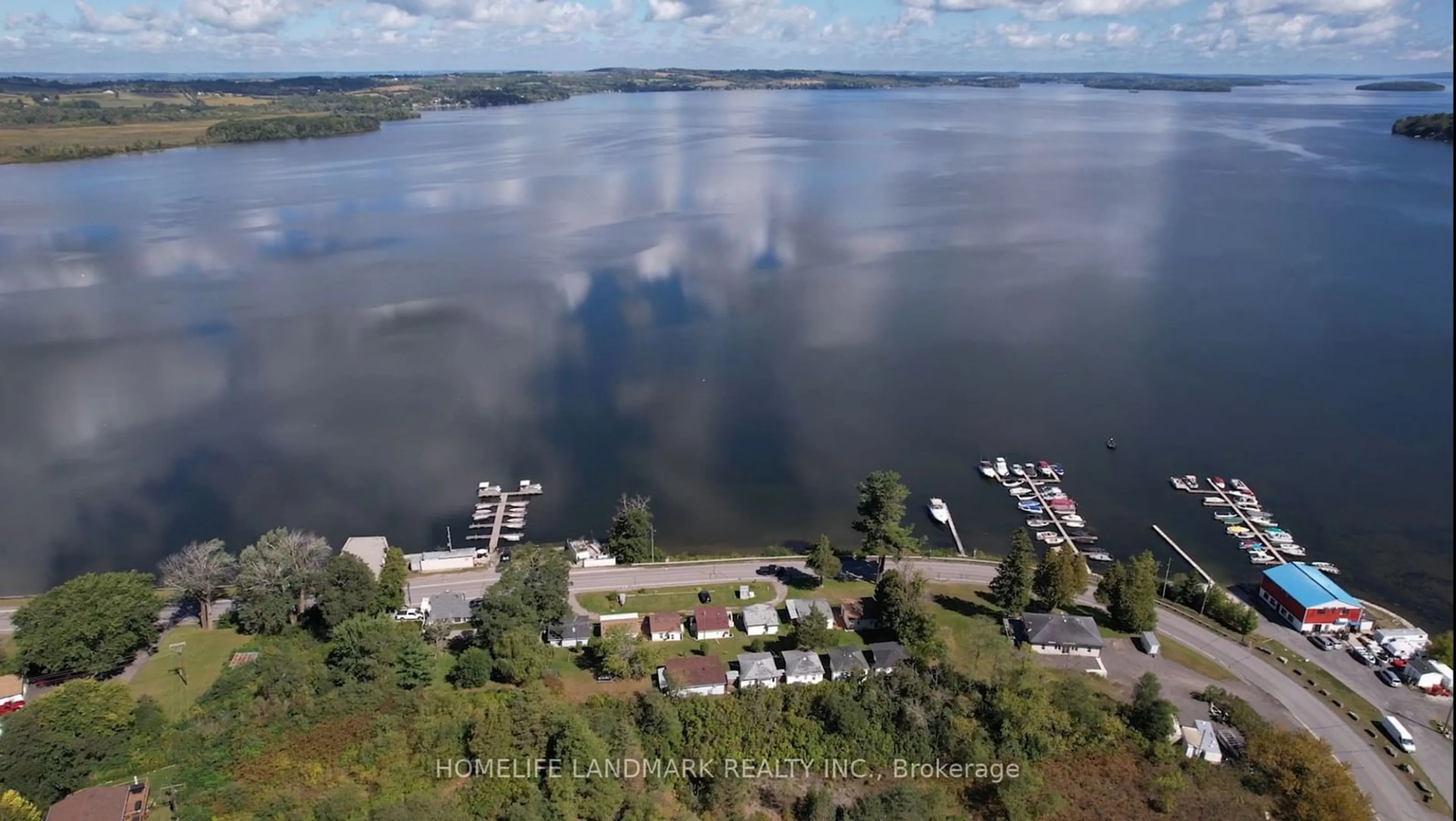 A pic from outside/outdoor area/front of a property/back of a property/a pic from drone, water/lake/river/ocean view for 5026 Rice Lake Dr, Hamilton Township Ontario K0L 1E0