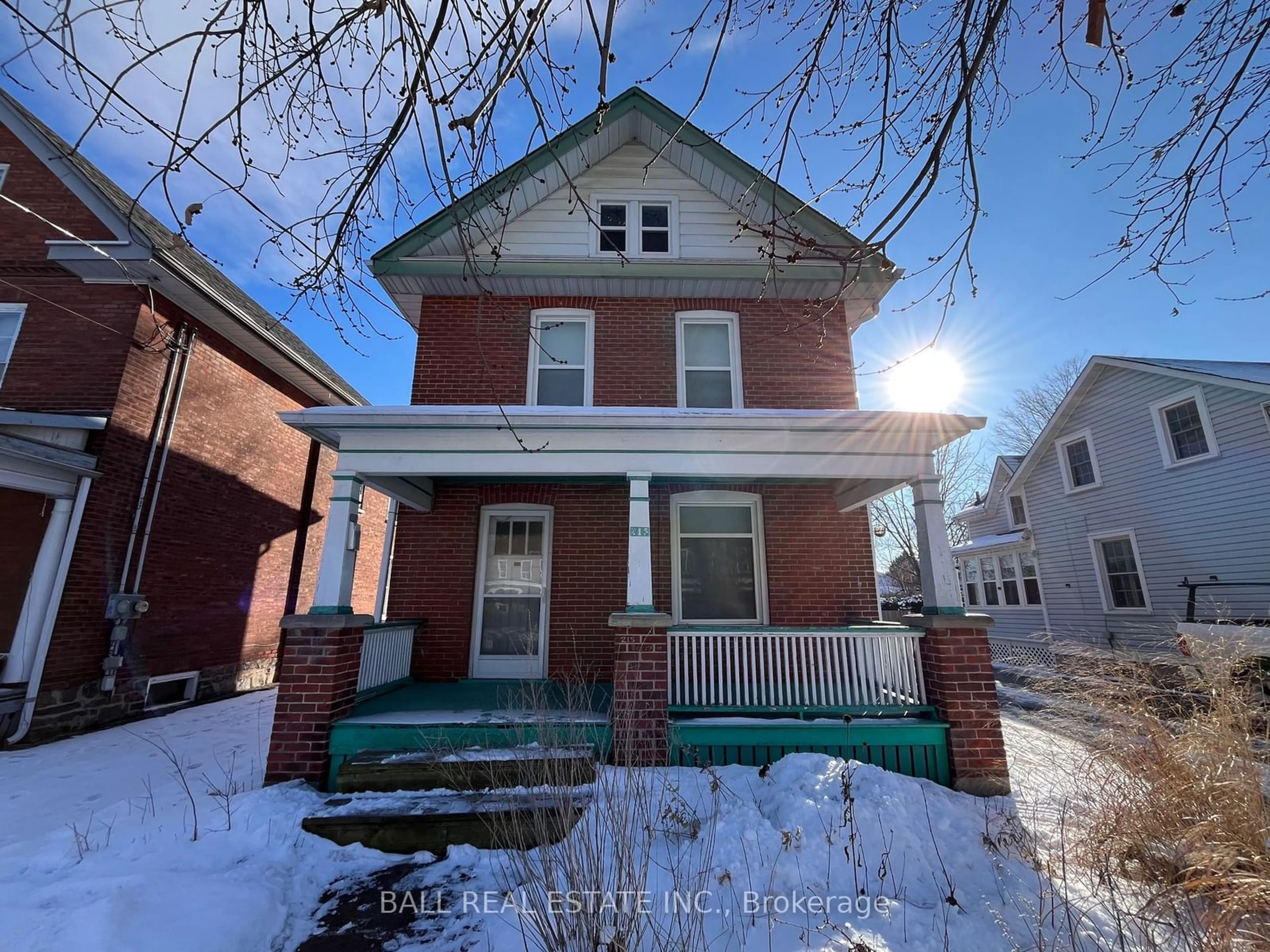 Home with brick exterior material, street for 215 Perry St, Peterborough Ontario K9J 2H9