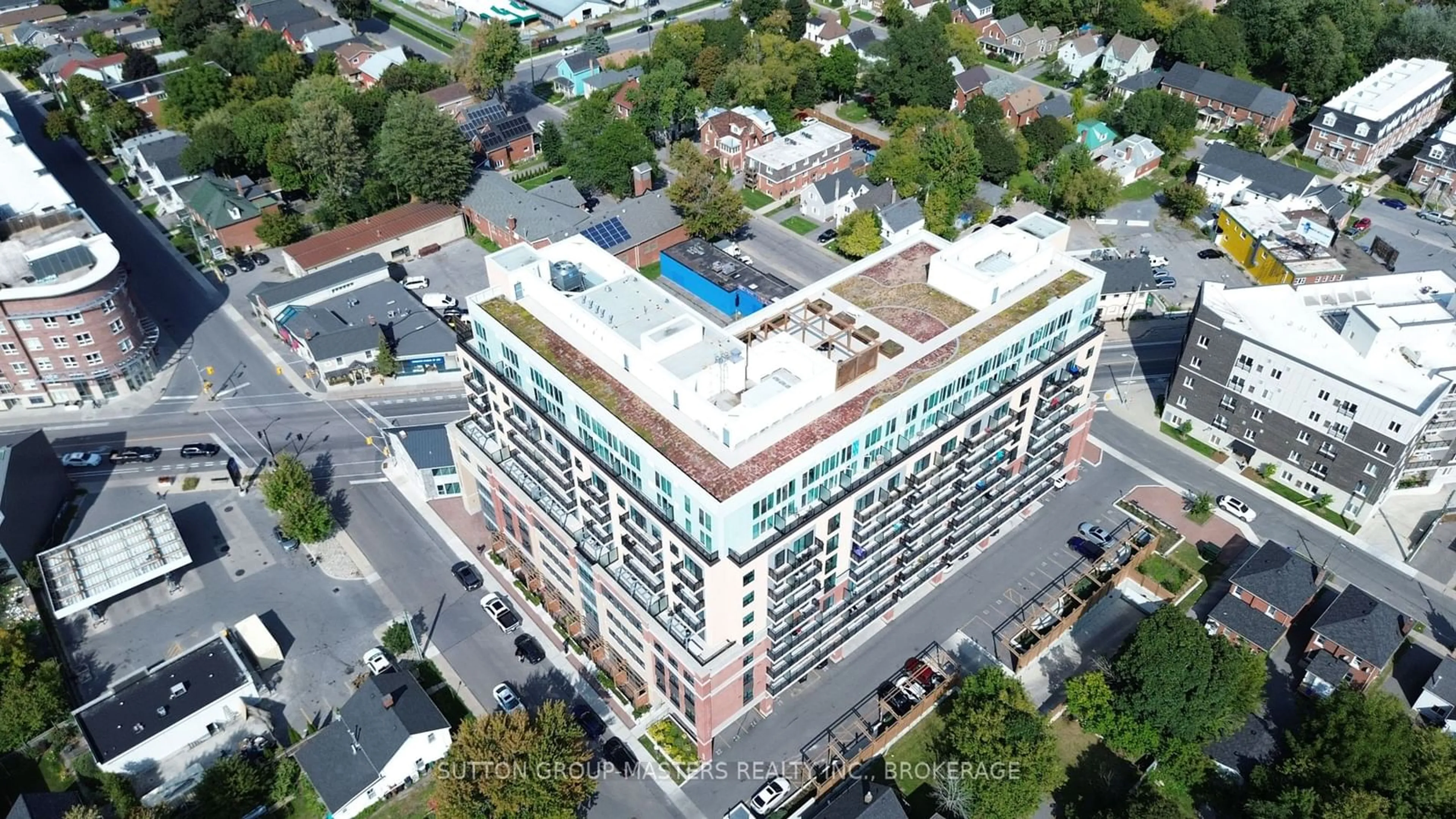 A pic from outside/outdoor area/front of a property/back of a property/a pic from drone, city buildings view from balcony for 652 Princess St #211, Kingston Ontario K7L 1E5