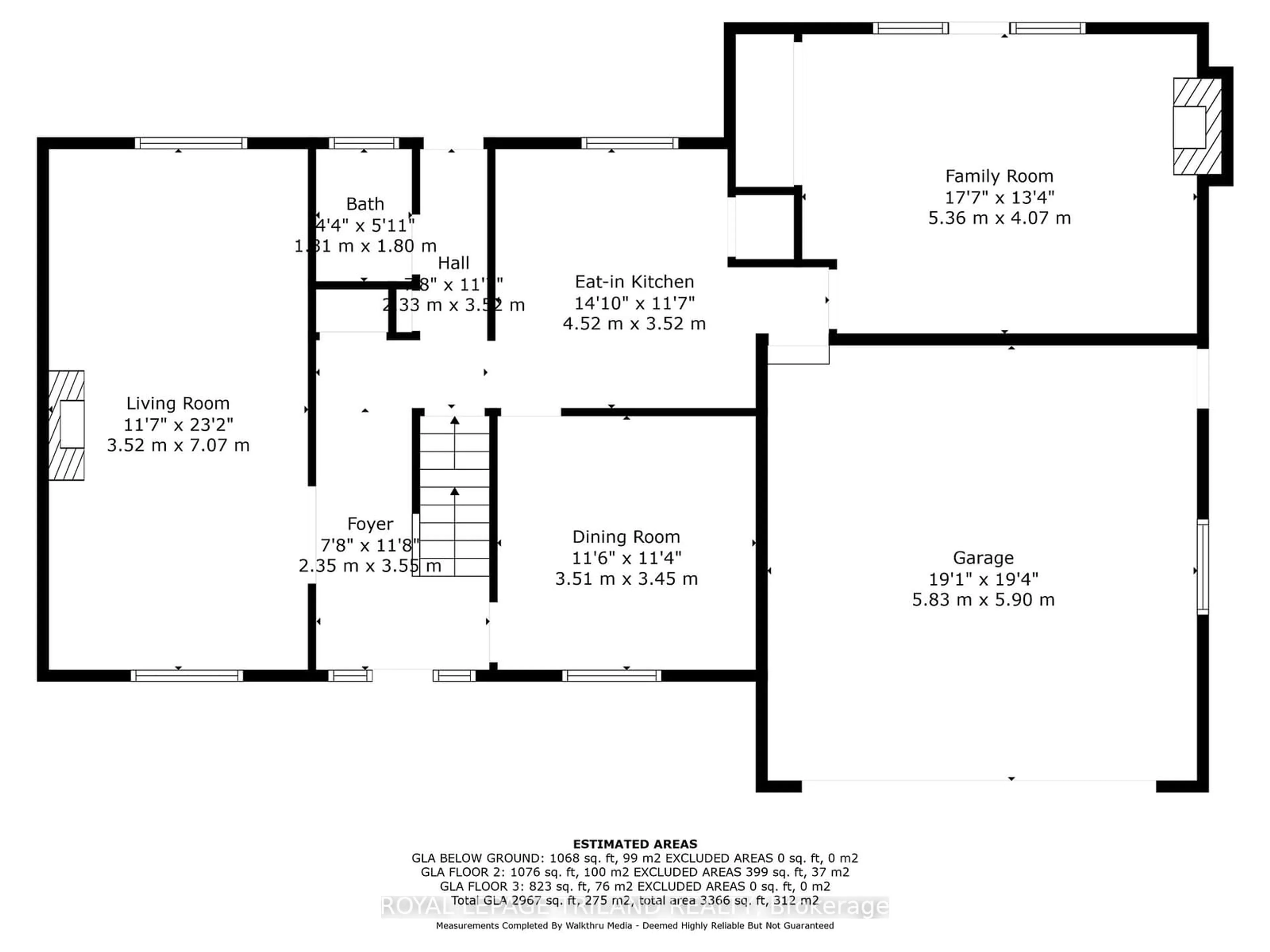 Floor plan for 1099 Prince George Rd, London Ontario N6H 4E2