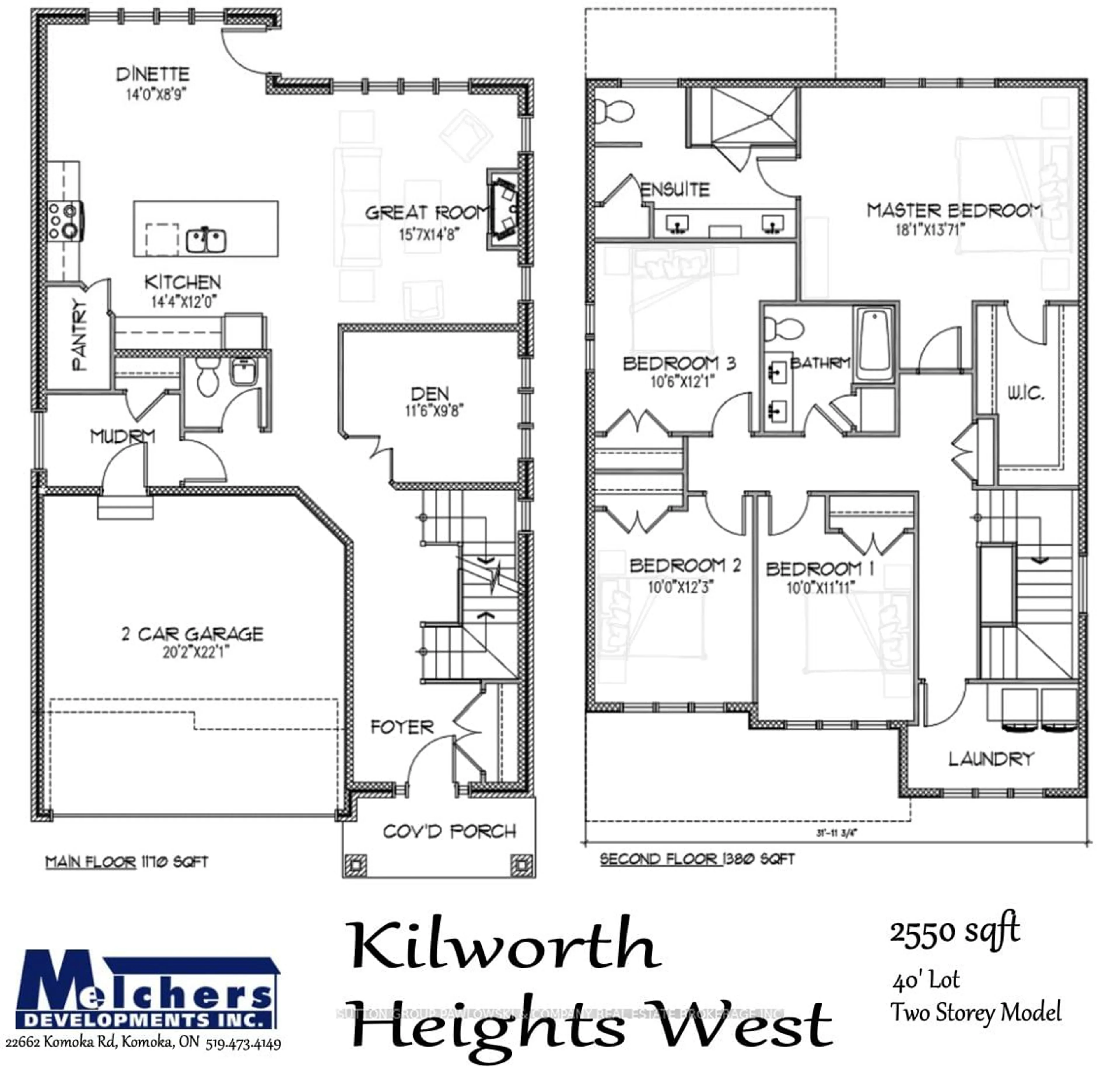 Floor plan for 48 Allister Dr #Lot 103, Middlesex Centre Ontario N0L 1R0