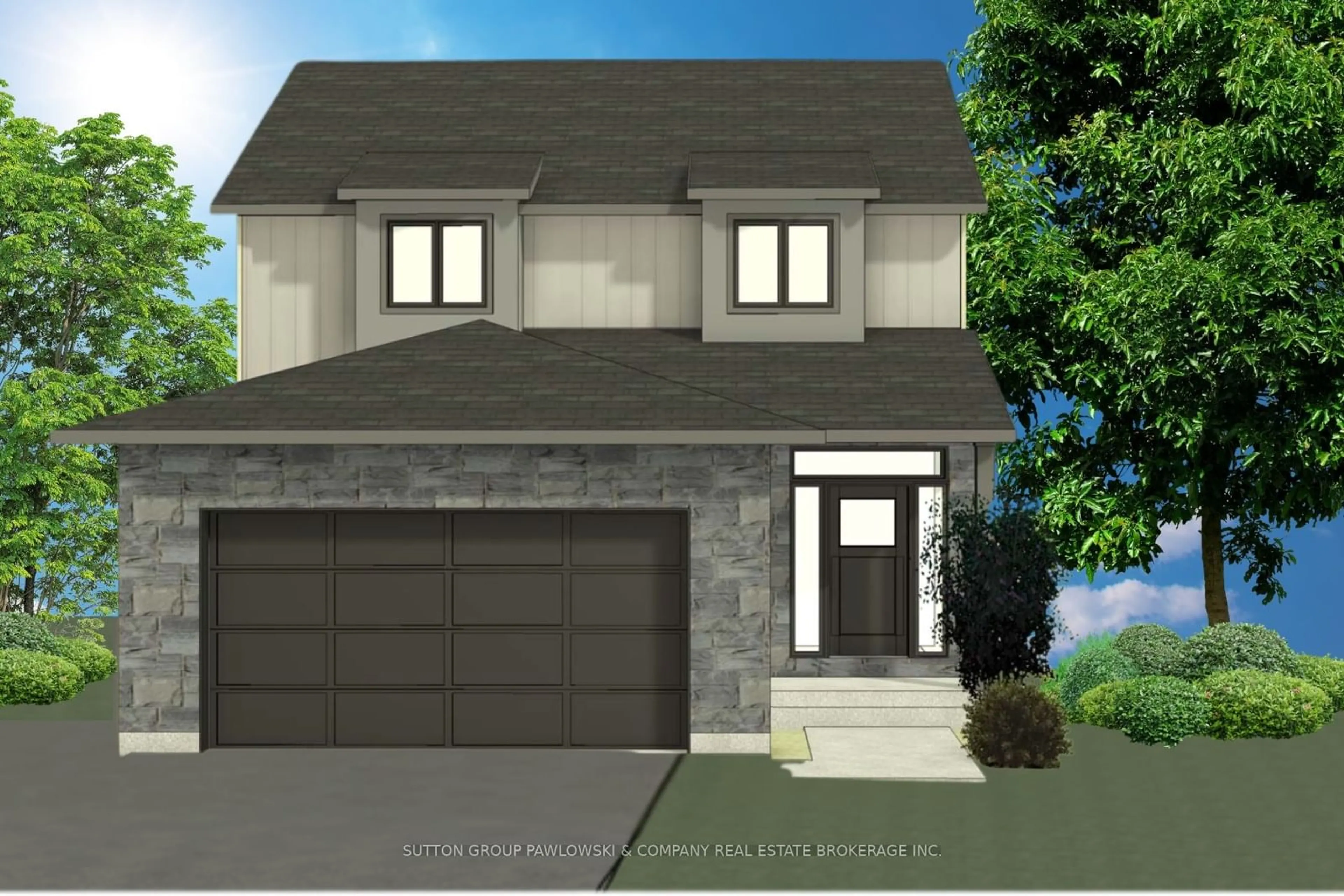 Home with brick exterior material, street for 52 ALLISTER Dr #Lot#102, Middlesex Centre Ontario N0L 1R0