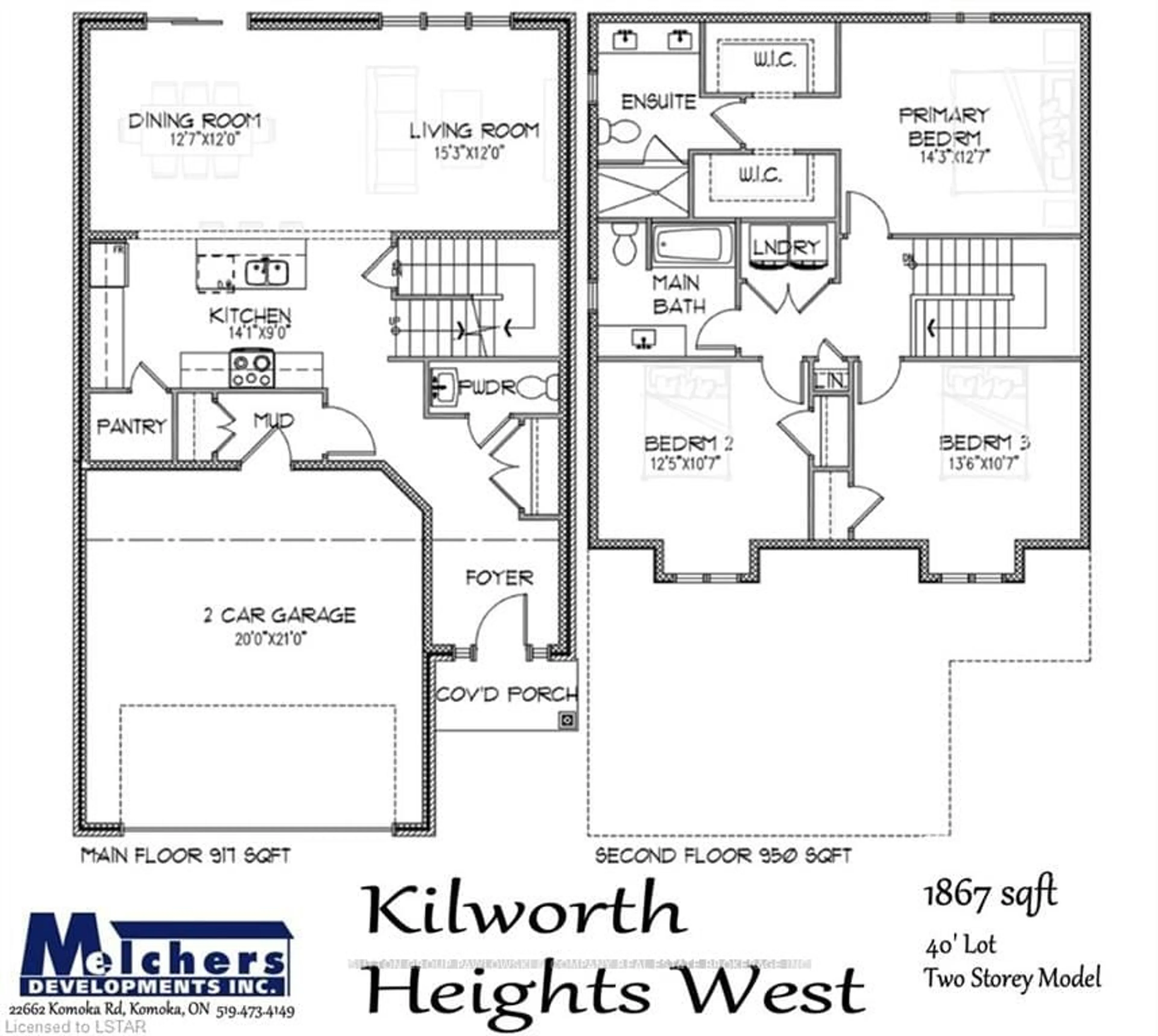 Floor plan for 52 ALLISTER Dr #Lot#102, Middlesex Centre Ontario N0L 1R0