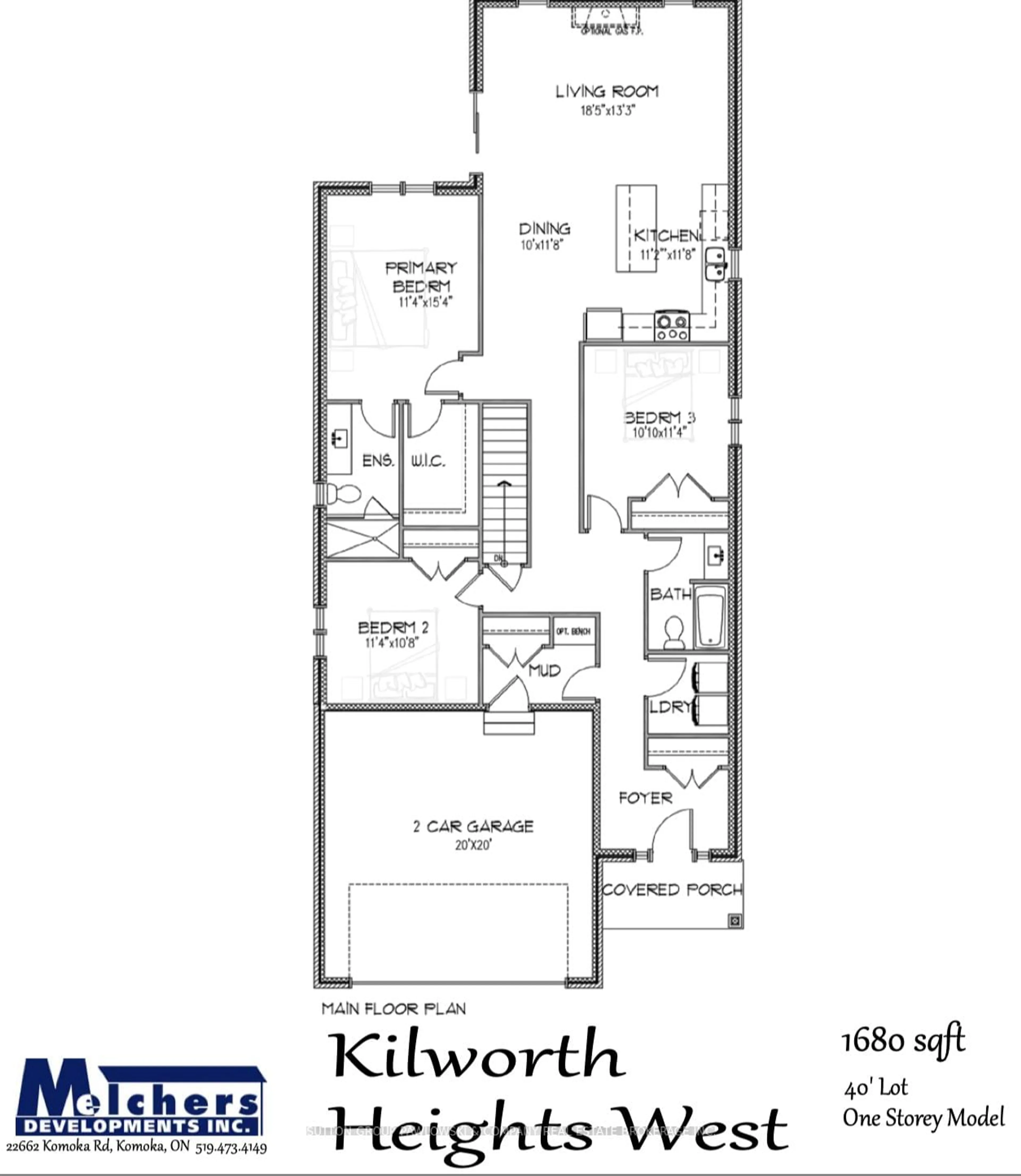 Floor plan for 56 ALLISTER Dr #Lot#101, Middlesex Centre Ontario N0L 1R0