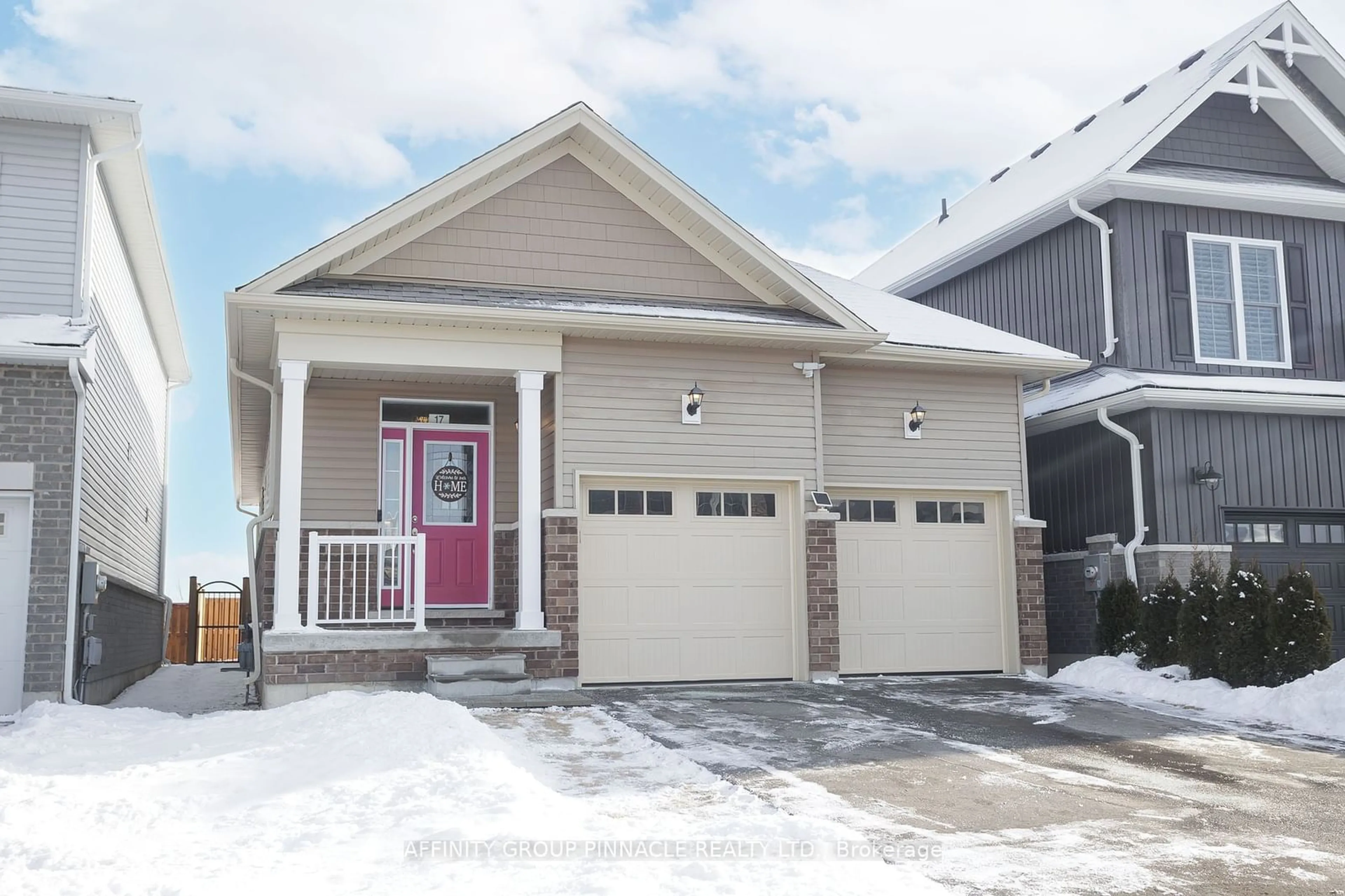 Home with vinyl exterior material, street for 17 Veterans Rd, Peterborough Ontario K9J 0K2