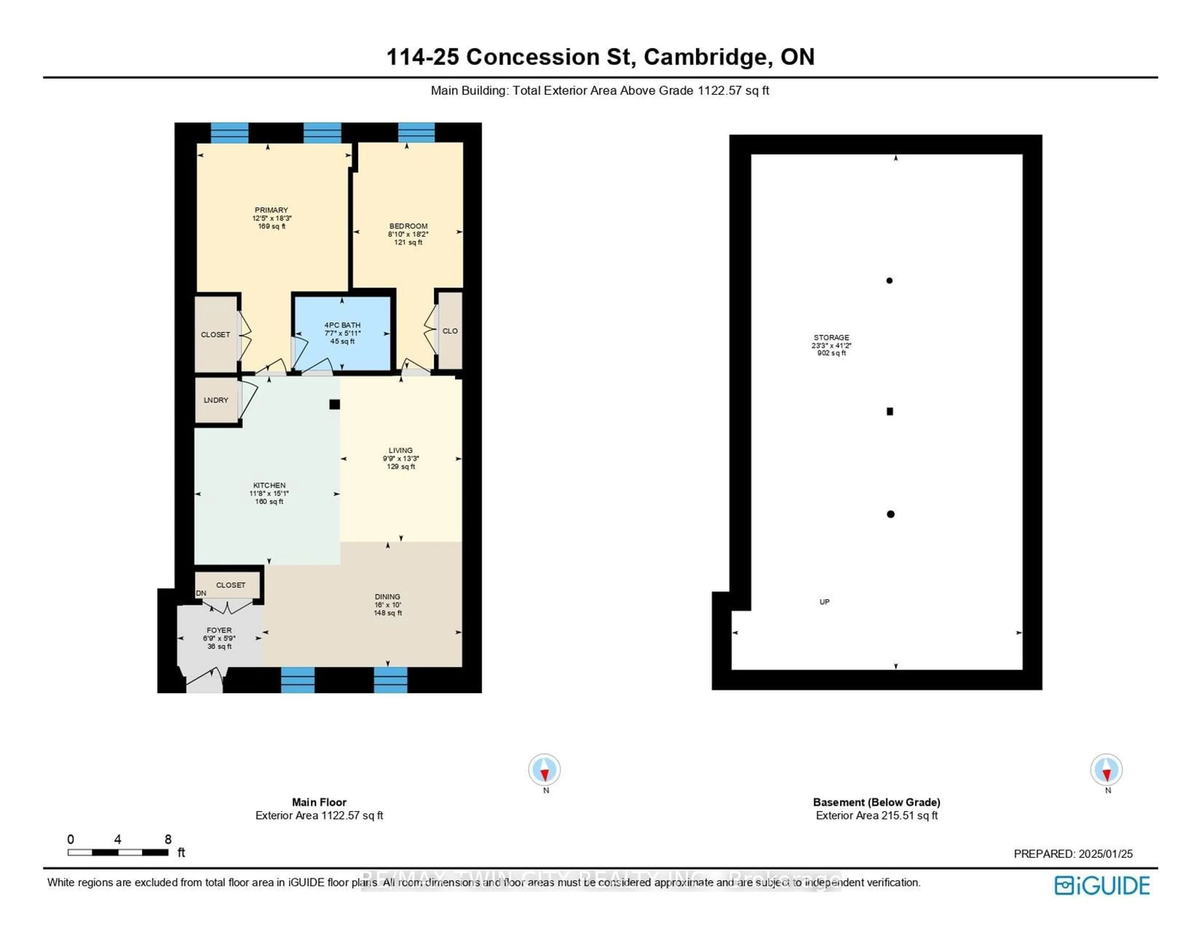 Floor plan for 25 Concession St #114, Cambridge Ontario N1R 2G6