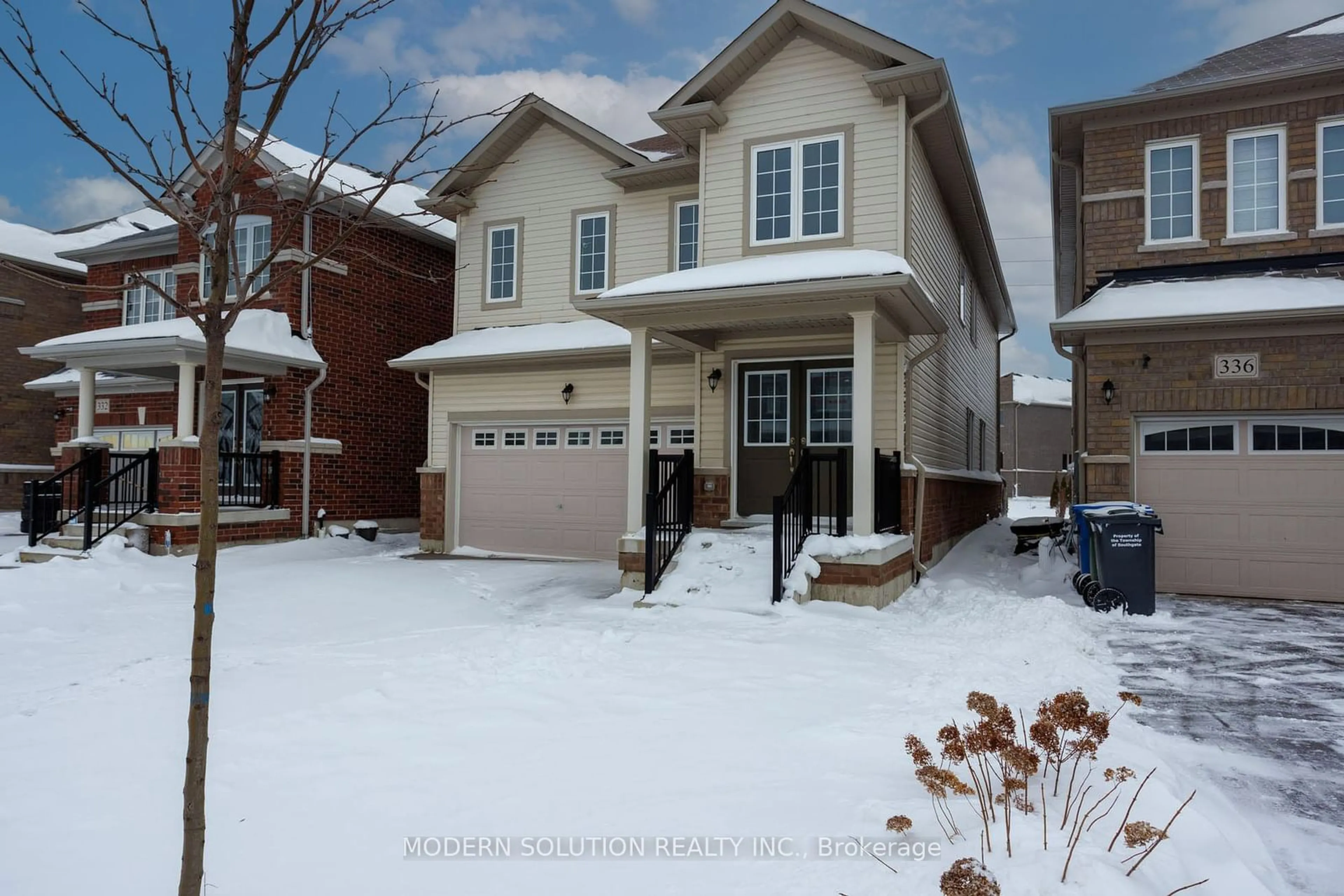 Home with brick exterior material, street for 334 Van Dusen Ave, Southgate Ontario N0C 1B0