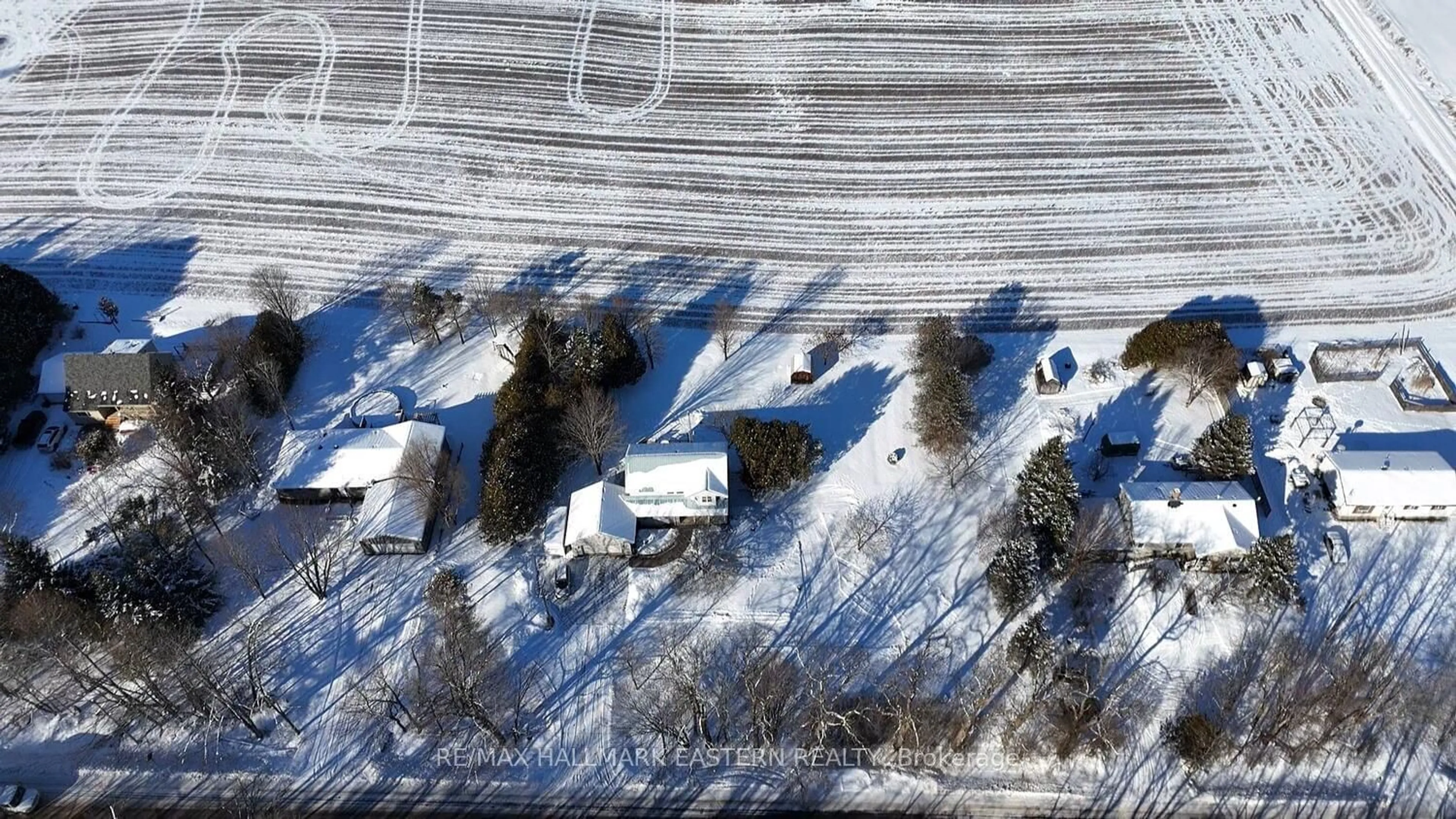 A pic from outside/outdoor area/front of a property/back of a property/a pic from drone, street for 200 Centre Line, Asphodel-Norwood Ontario K0L 1Y0