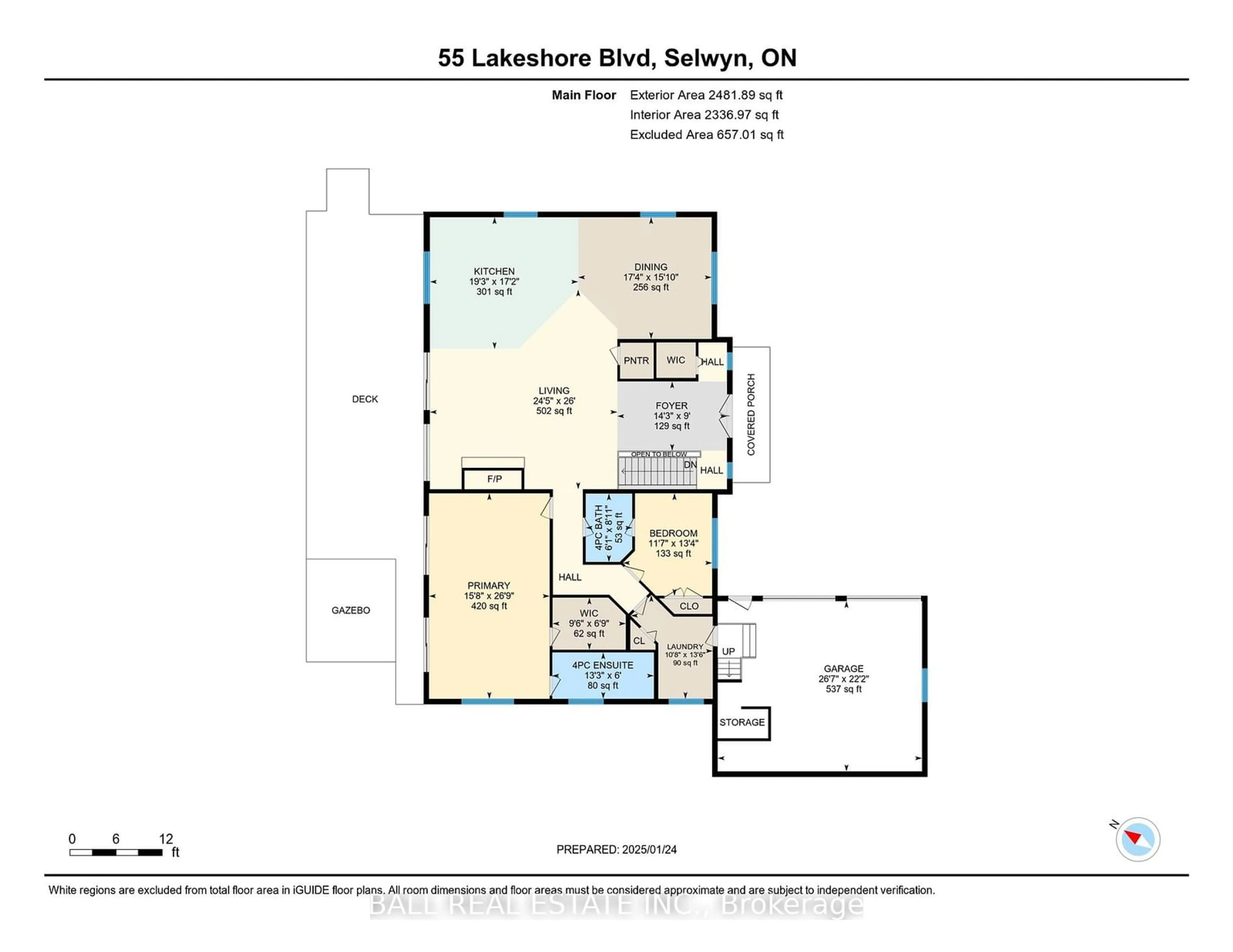 Floor plan for 55 Lakeshore Blvd, Smith-Ennismore-Lakefield Ontario K0L 1T0