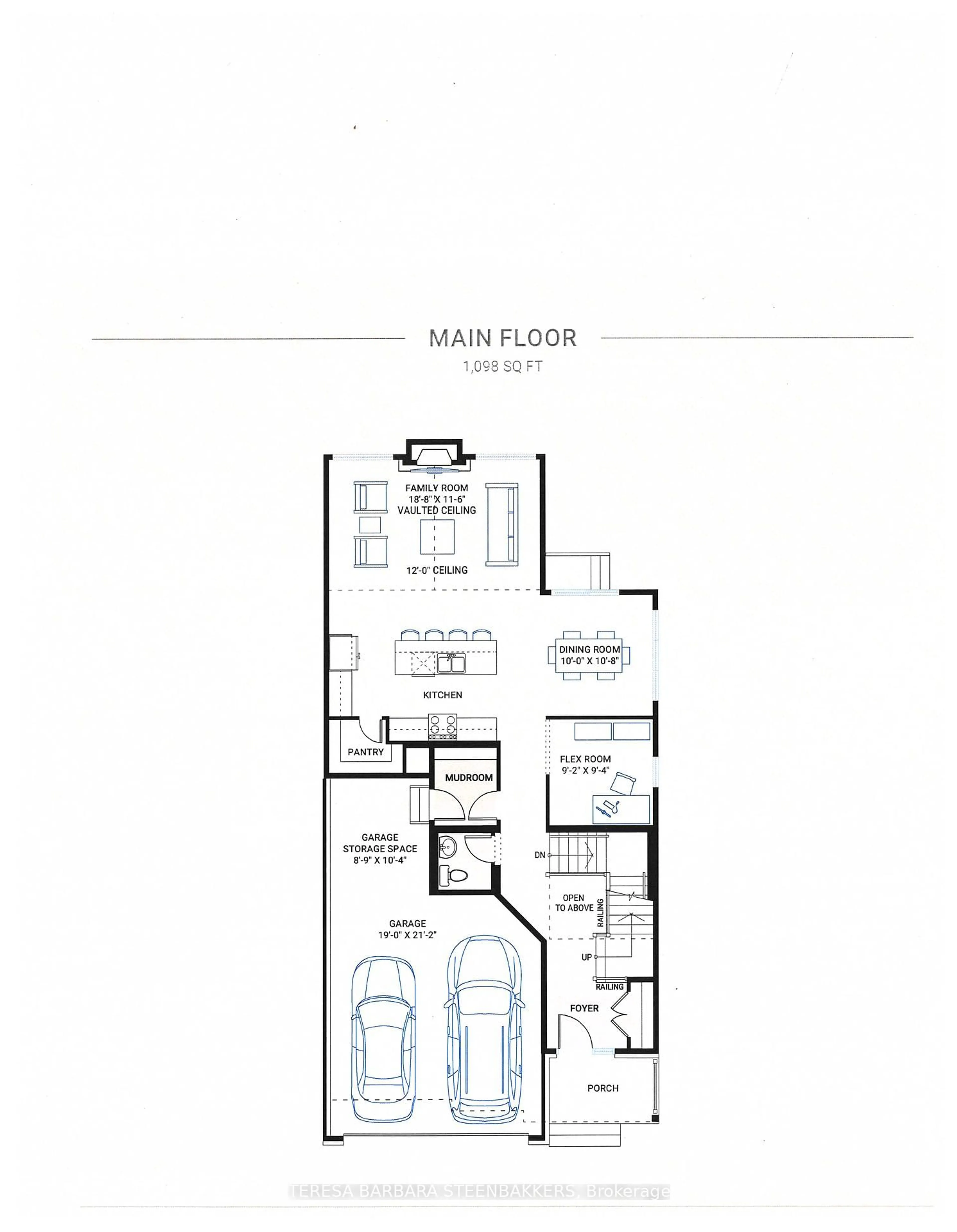 Floor plan for 747 Kenny Gordon Ave, Ottawa Ontario K4M 0X9