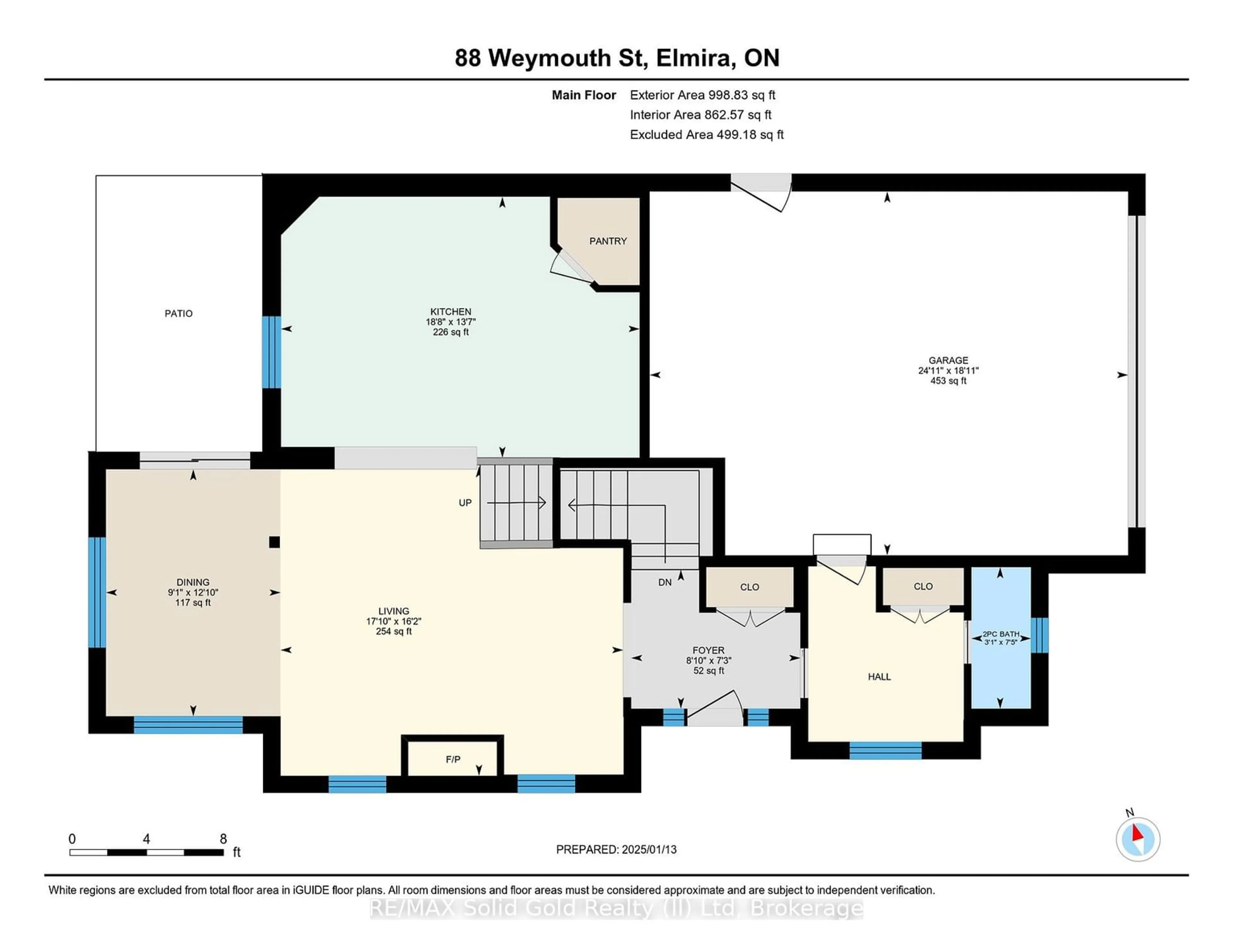 Floor plan for 88 Weymouth St, Woolwich Ontario N3B 0E3