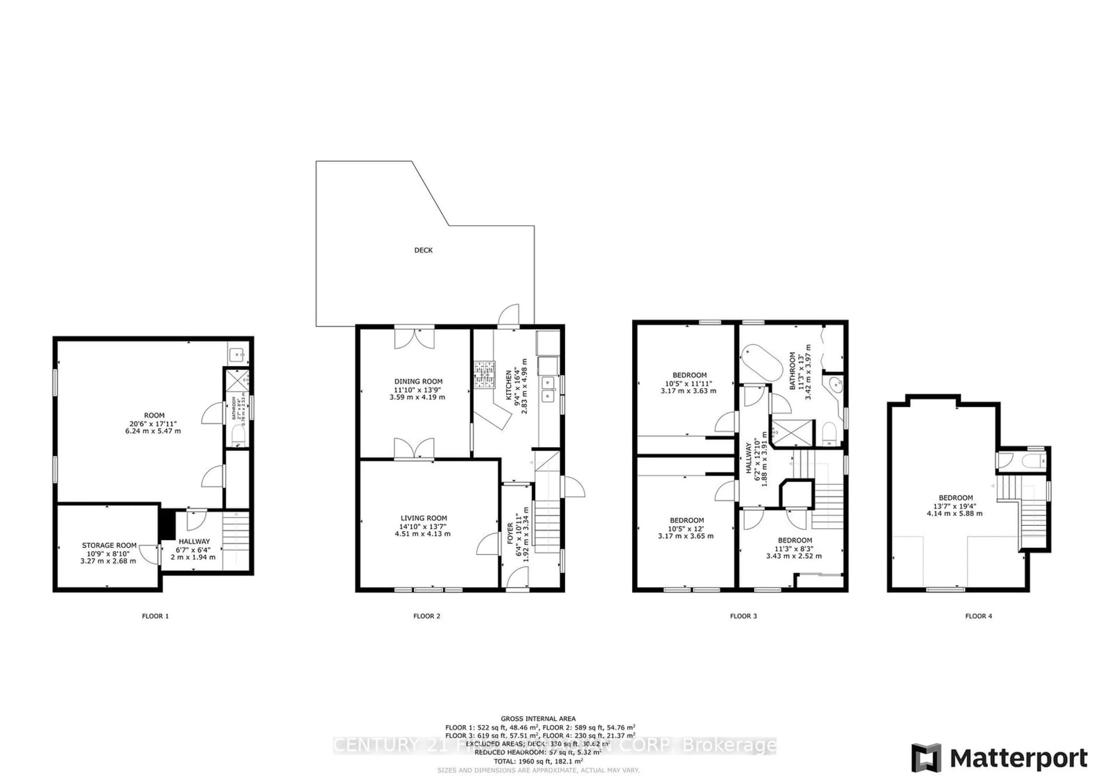 Floor plan for 839 Dufferin Ave, London Ontario N5W 3J9