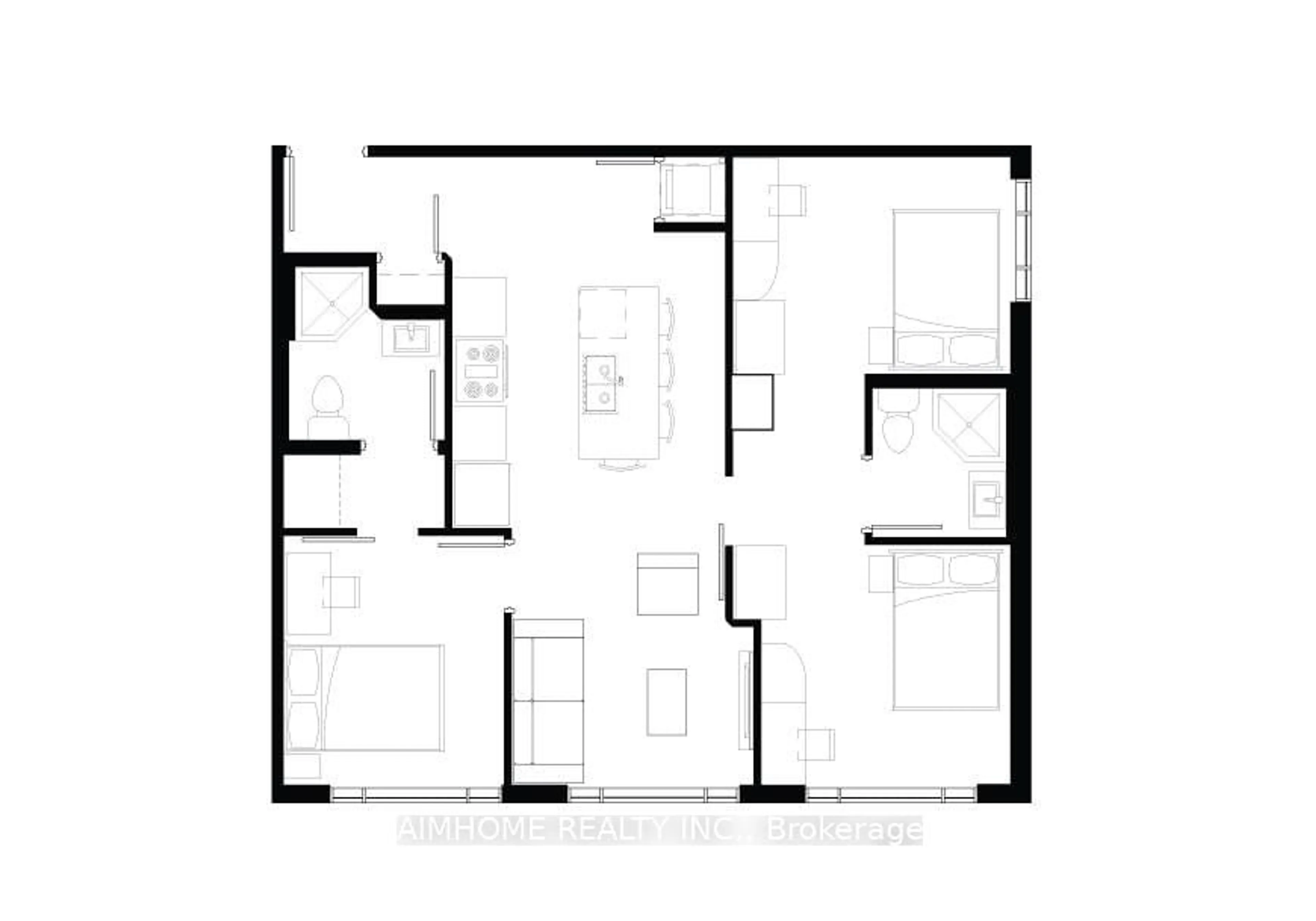 Floor plan for 330 Phillip St #S2702, Waterloo Ontario N2L 3W9