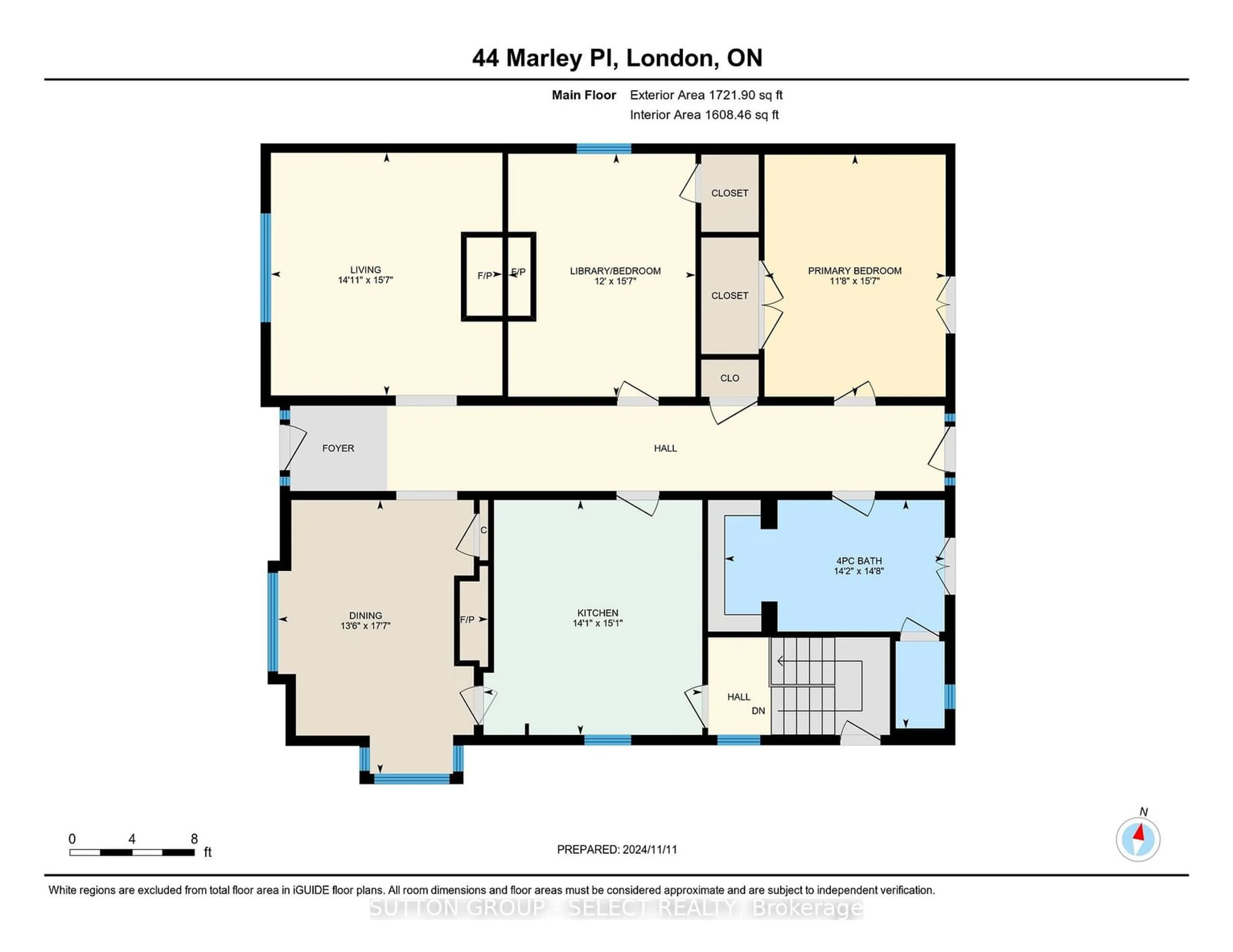 Floor plan for 44 Marley Pl, London Ontario N6C 3T2