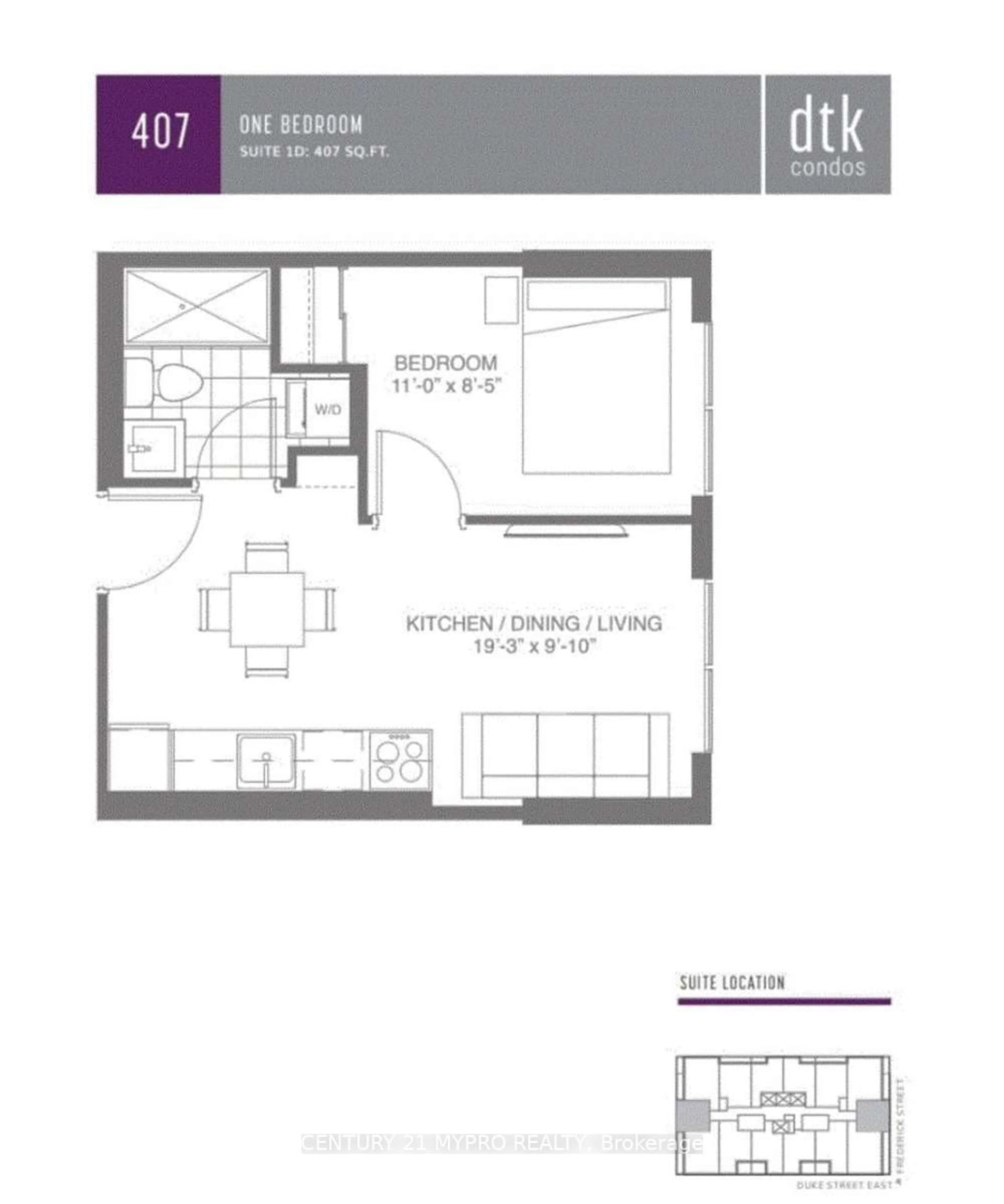 Floor plan for 60 Frederick St #901, Kitchener Ontario N2H 0C7