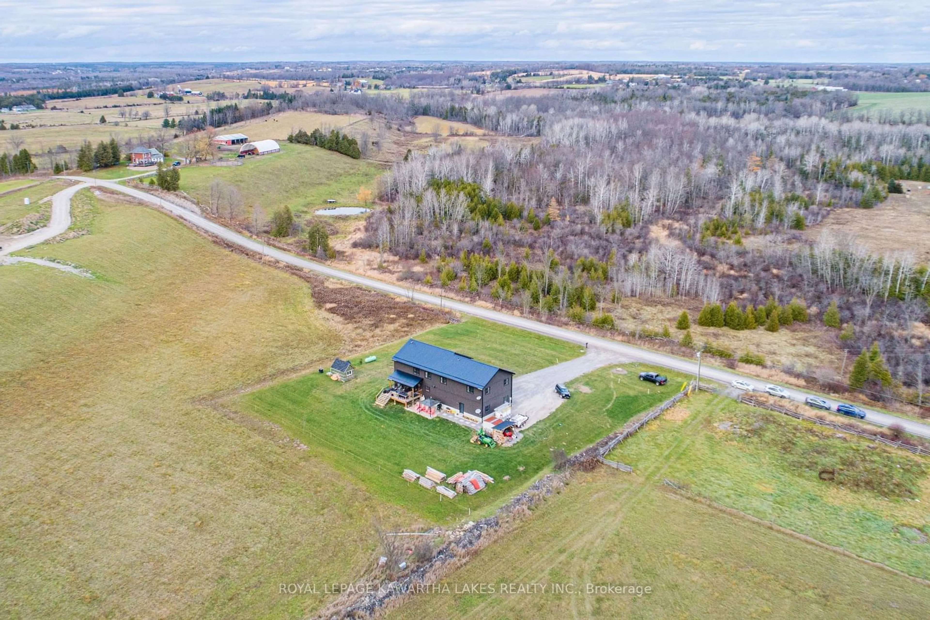 A pic from outside/outdoor area/front of a property/back of a property/a pic from drone, unknown for 344 Douro First Line, Douro-Dummer Ontario K0L 2B0