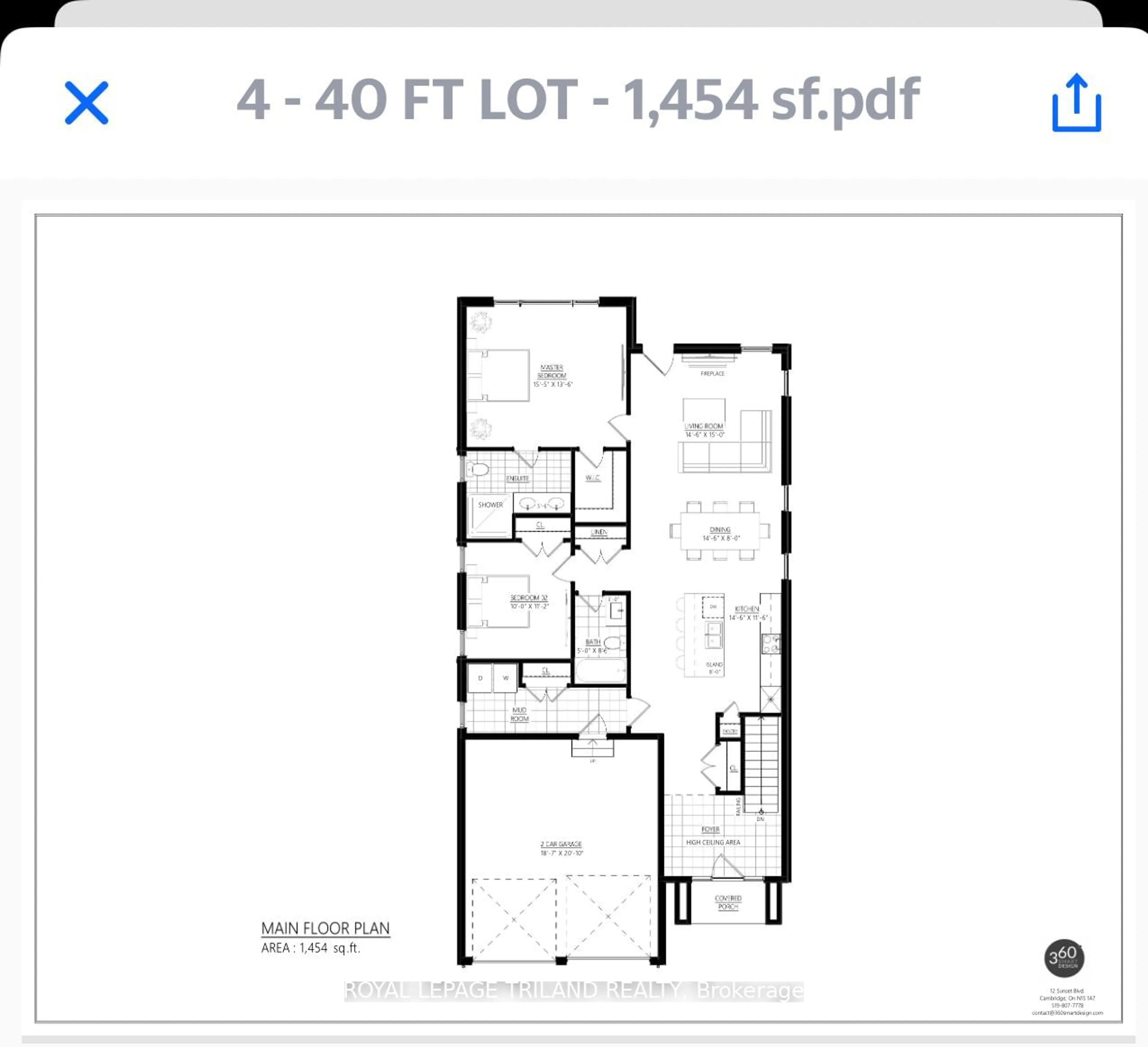 Floor plan for 132 Big Leaf Tr, London Ontario N6P 0A3