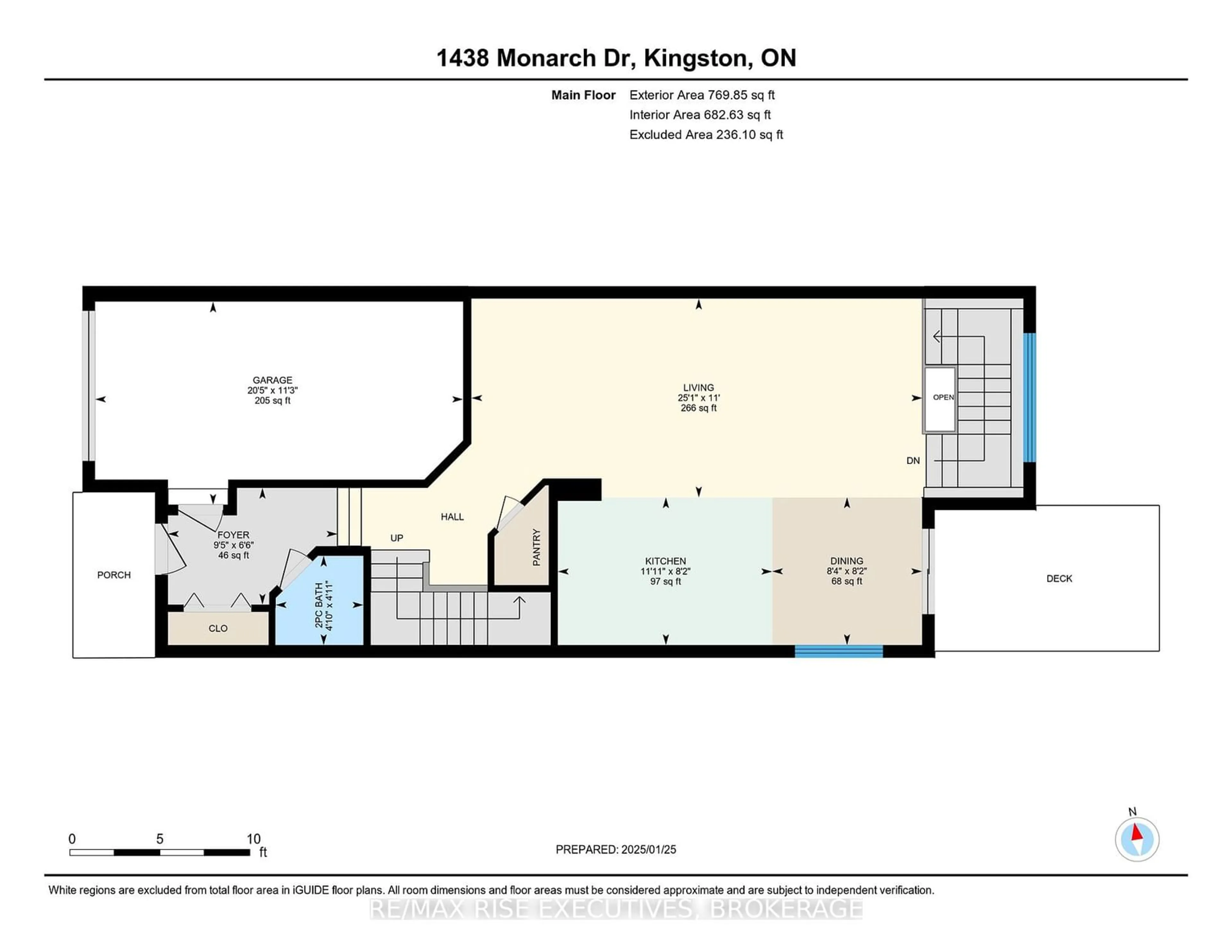 Floor plan for 1438 Monarch Dr, Kingston Ontario K7P 0R9