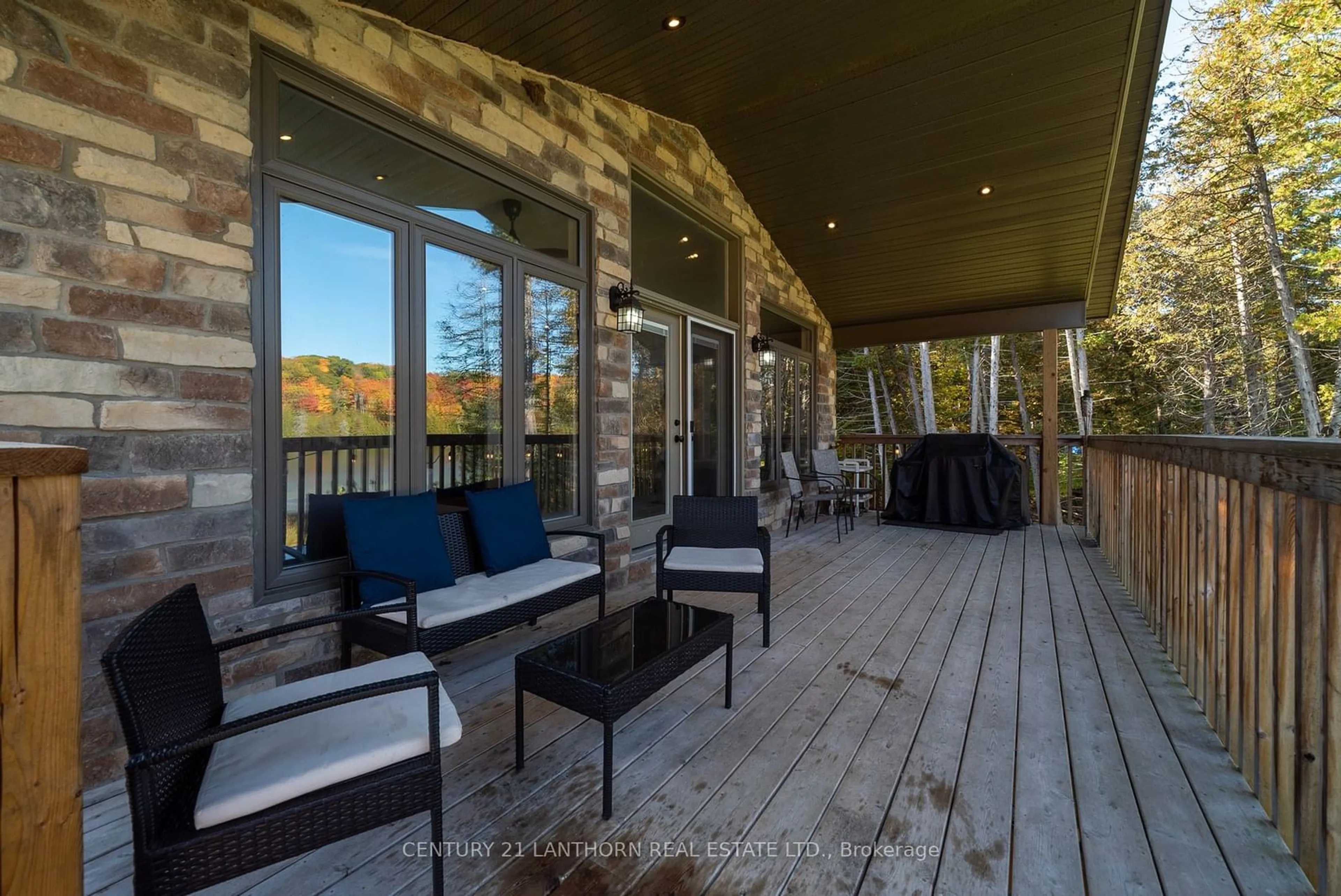 Patio, water/lake/river/ocean view for 1014b Lyons Gate Lane, North Frontenac Ontario K0H 1K0