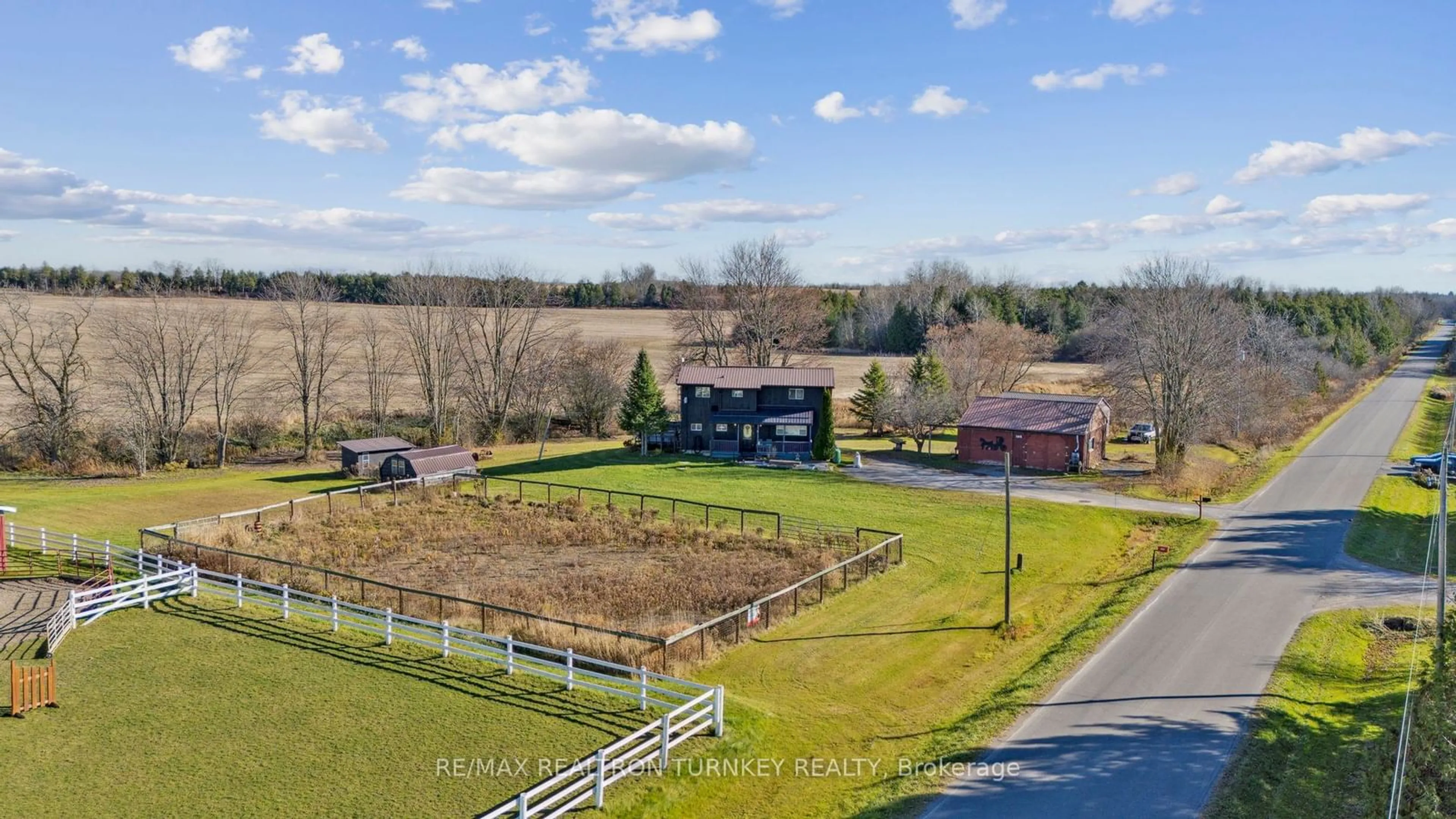 A pic from outside/outdoor area/front of a property/back of a property/a pic from drone, water/lake/river/ocean view for 152 Settlers Rd, Kawartha Lakes Ontario K0L 2X0