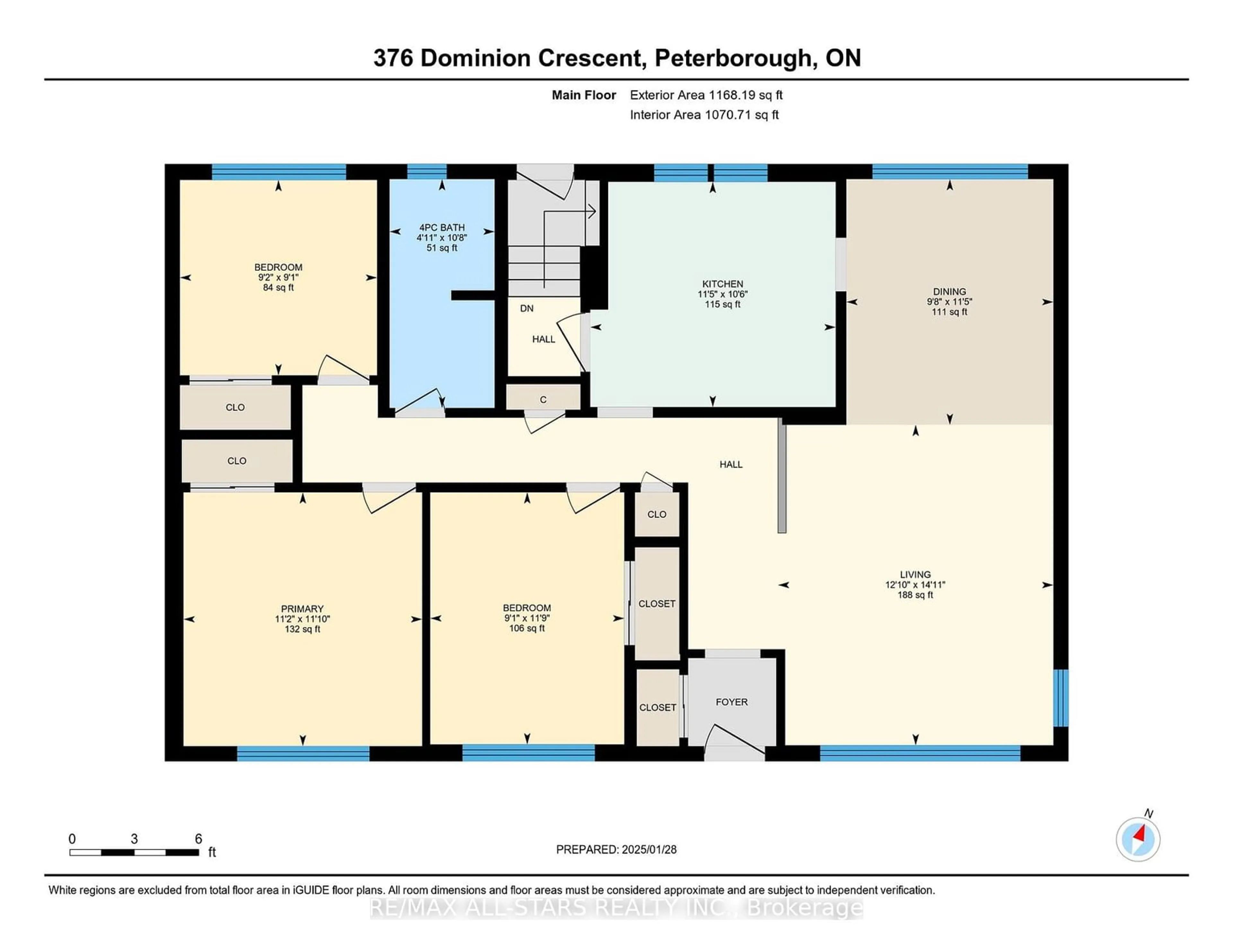 Floor plan for 376 Dominion Cres, Peterborough Ontario K9H 5H1