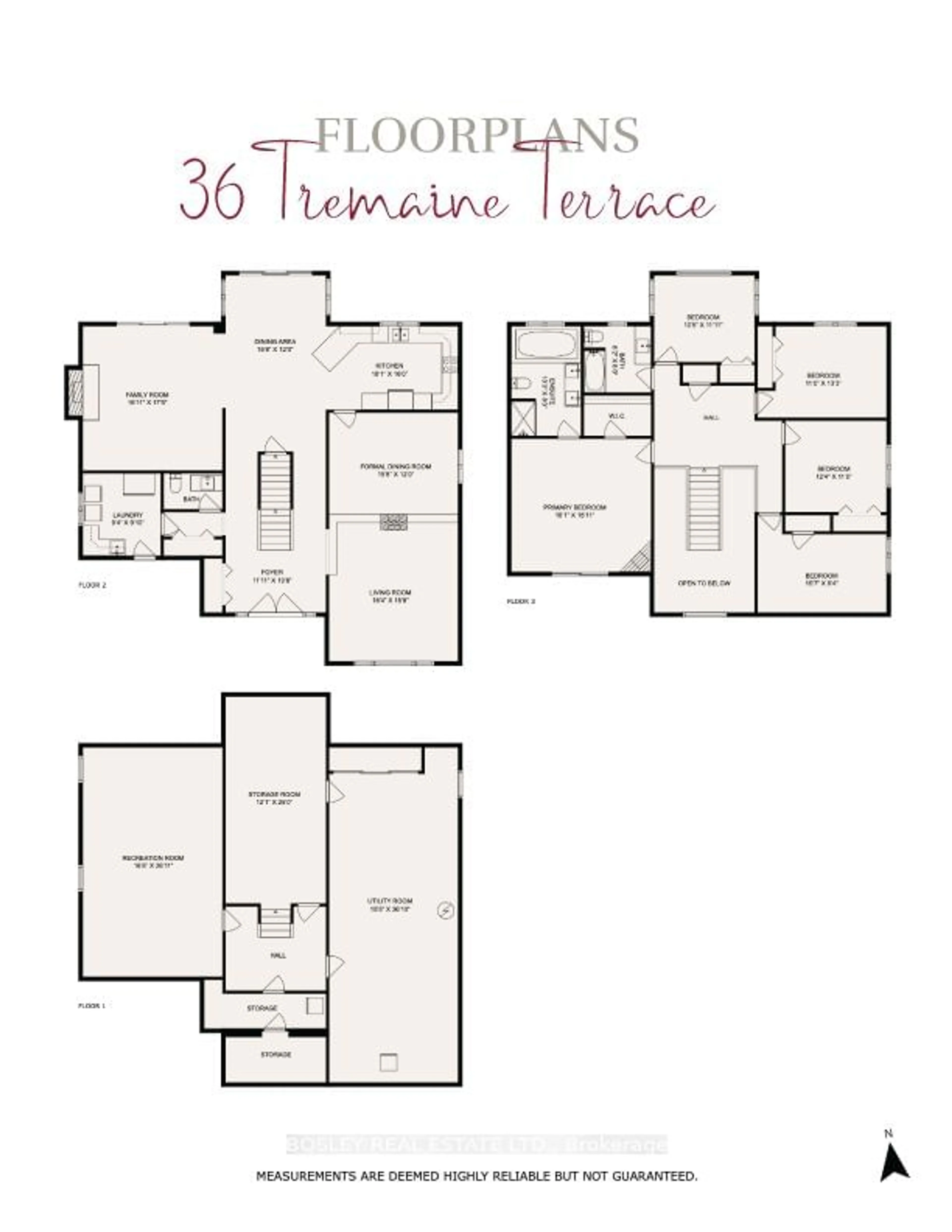 Floor plan for 36 Tremaine Terr, Cobourg Ontario K9A 5A8