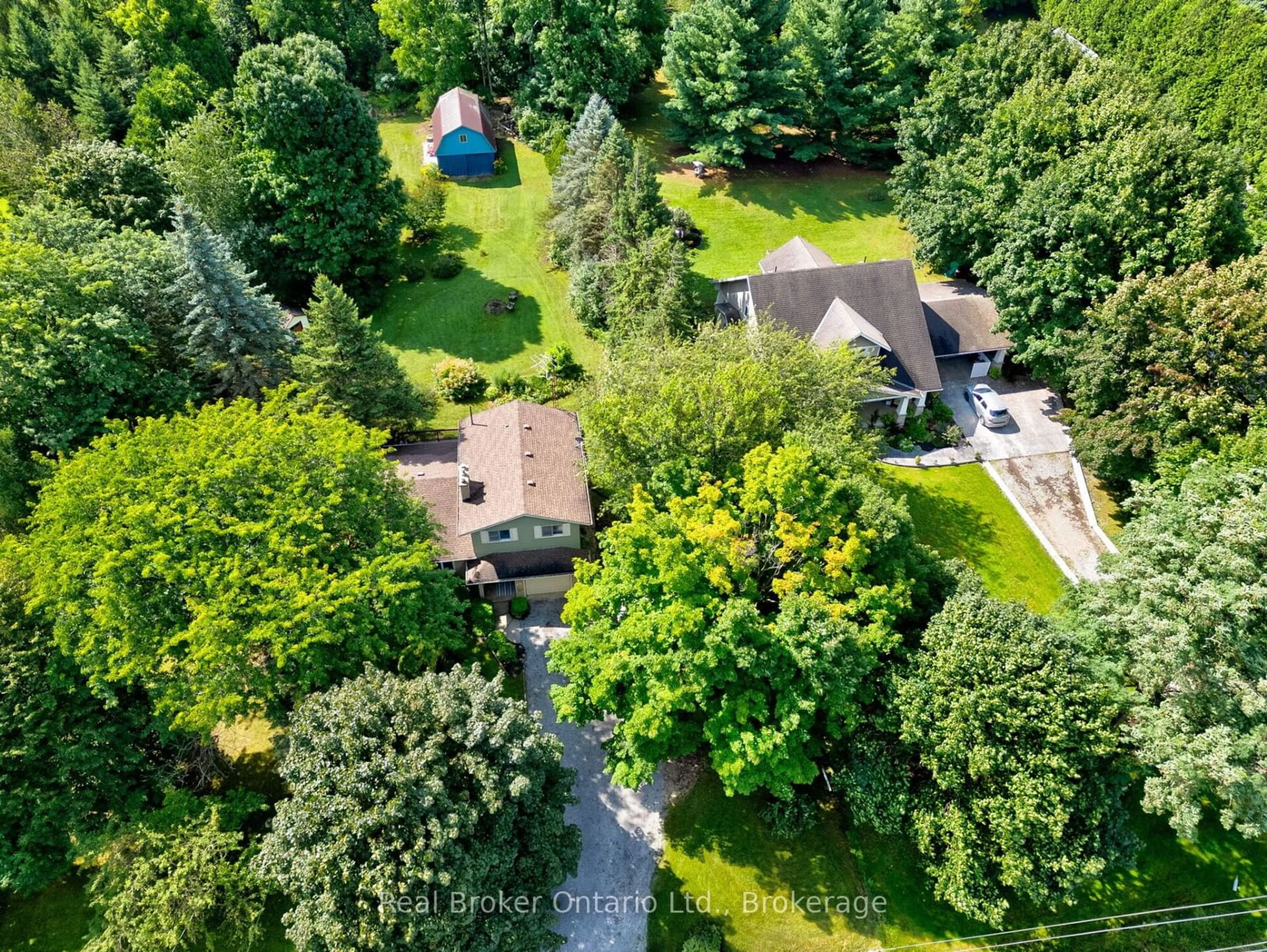 A pic from outside/outdoor area/front of a property/back of a property/a pic from drone, forest/trees view for 520 Concession 3, Norfolk Ontario N0E 1Z0