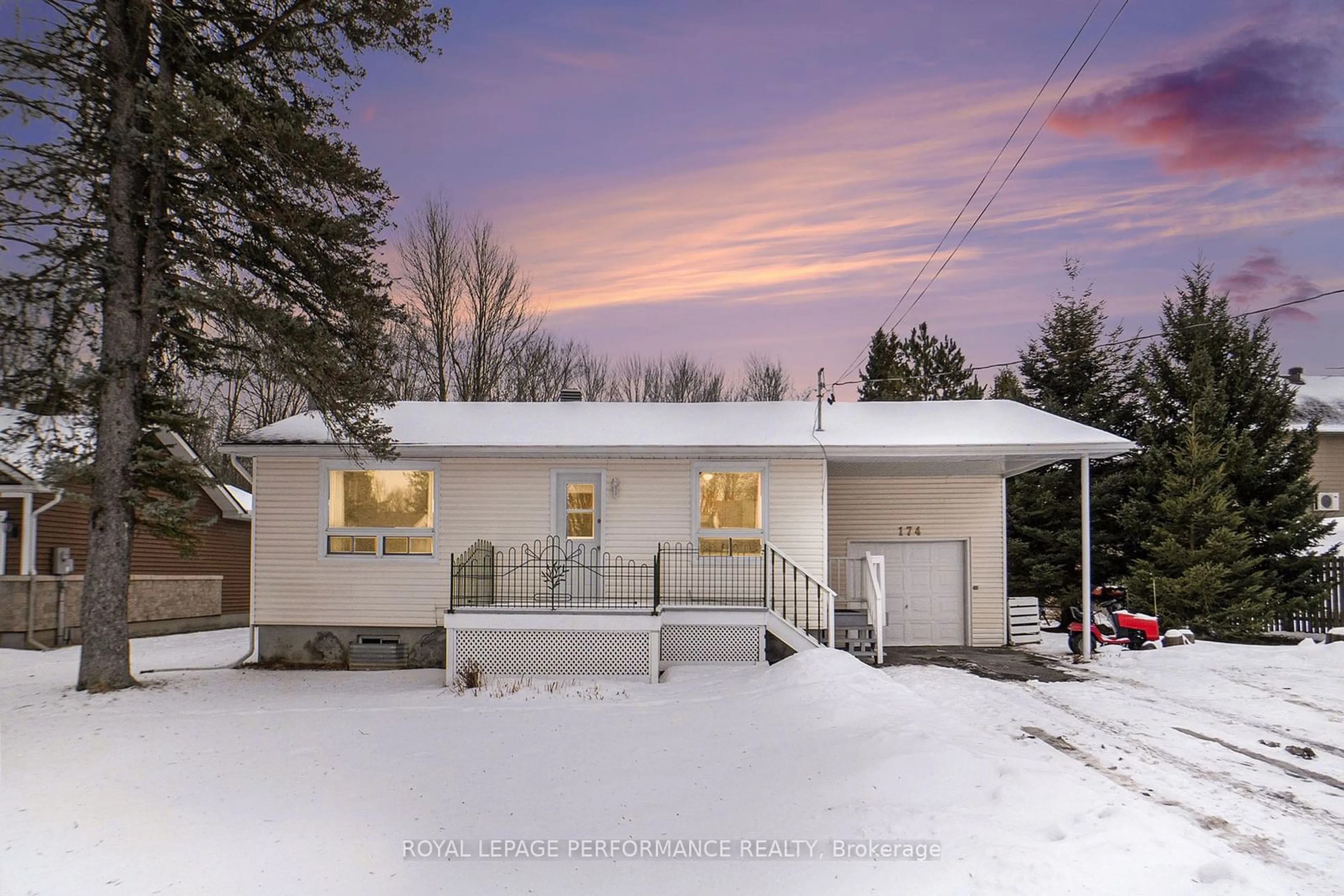 Home with vinyl exterior material, street for 174 Mabel St, The Nation Ontario K0A 2M0