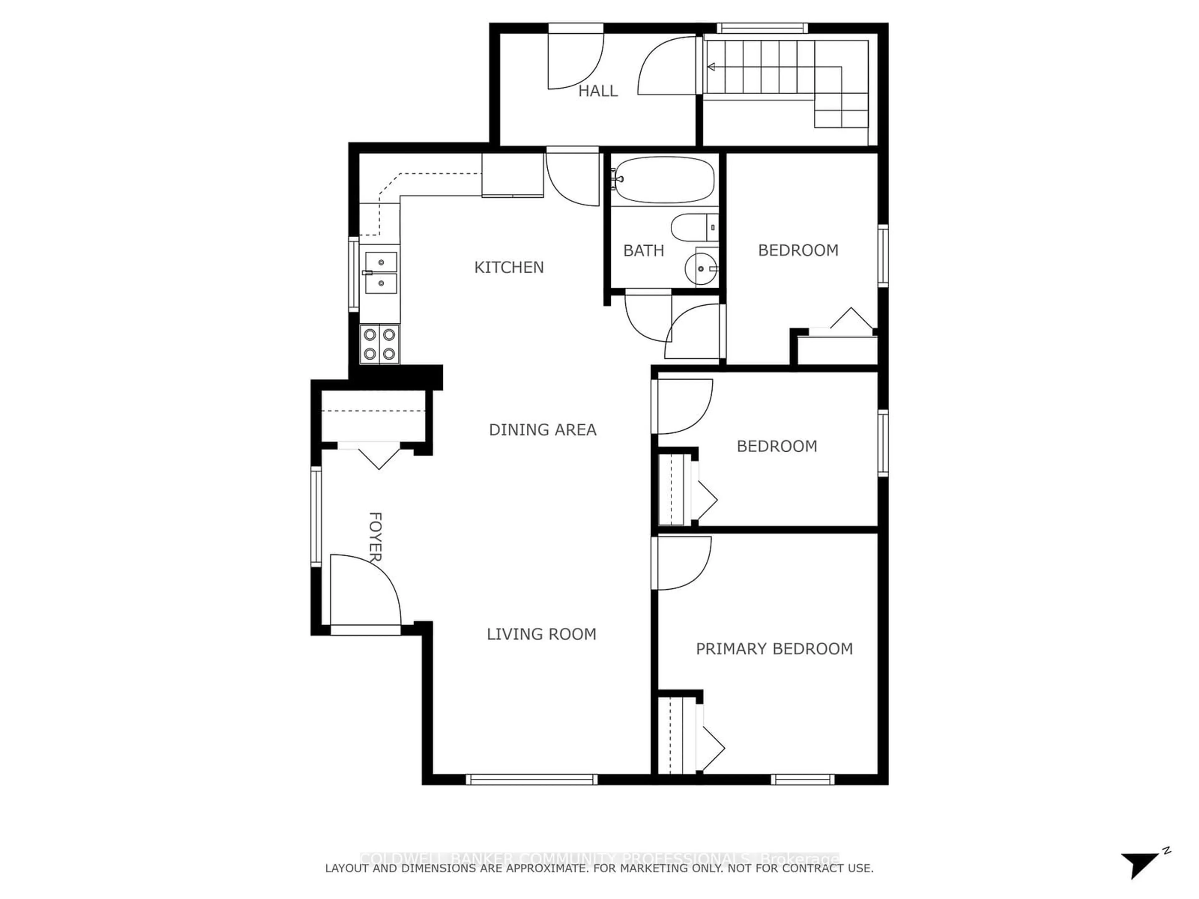 Floor plan for 642 West 5th St, Hamilton Ontario L9C 3R2