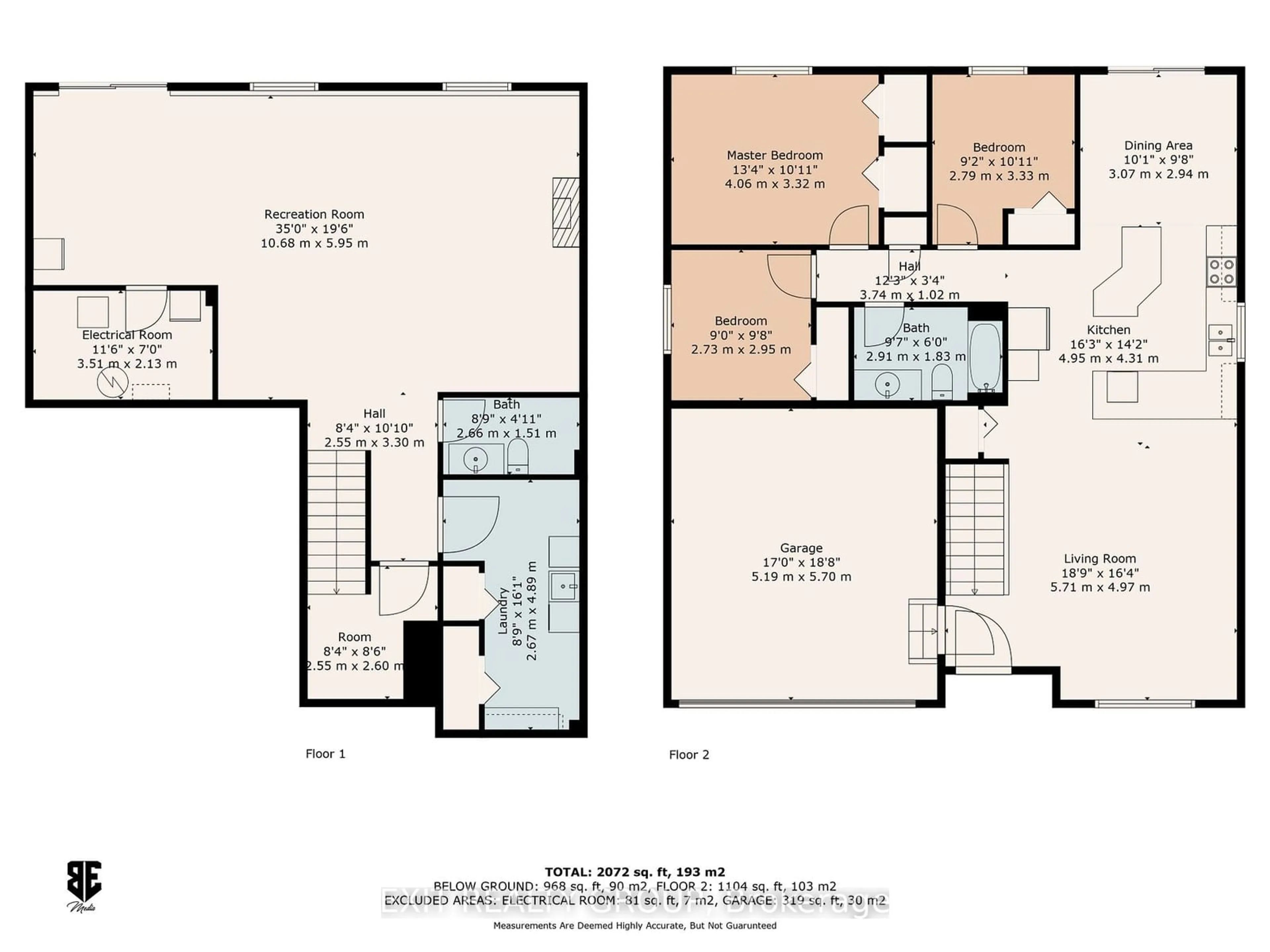 Floor plan for 195 Nicholas St, Quinte West Ontario K8V 6E8