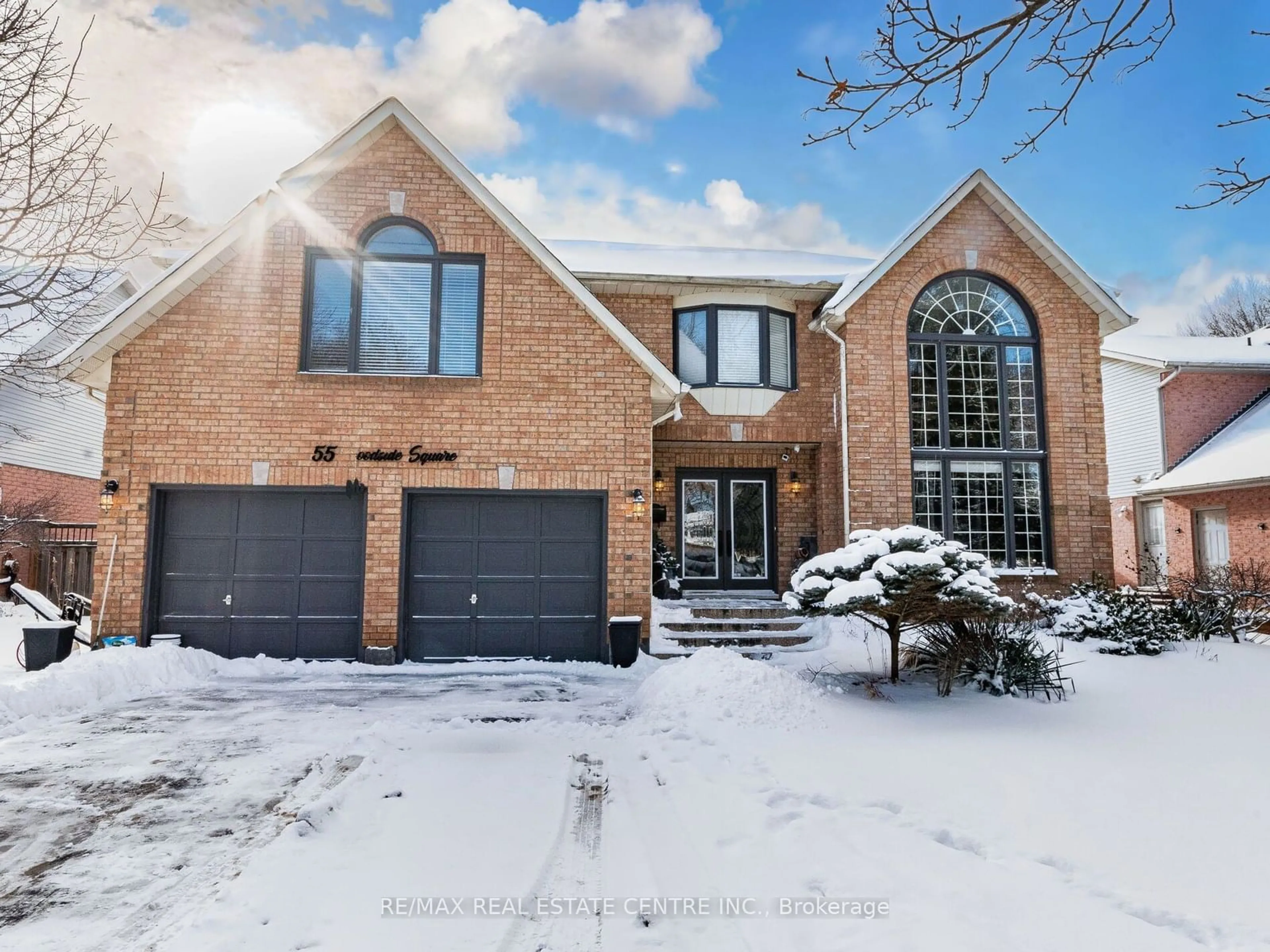 Home with brick exterior material, street for 55 WOODSIDE Sq, Pelham Ontario L0S 1E4